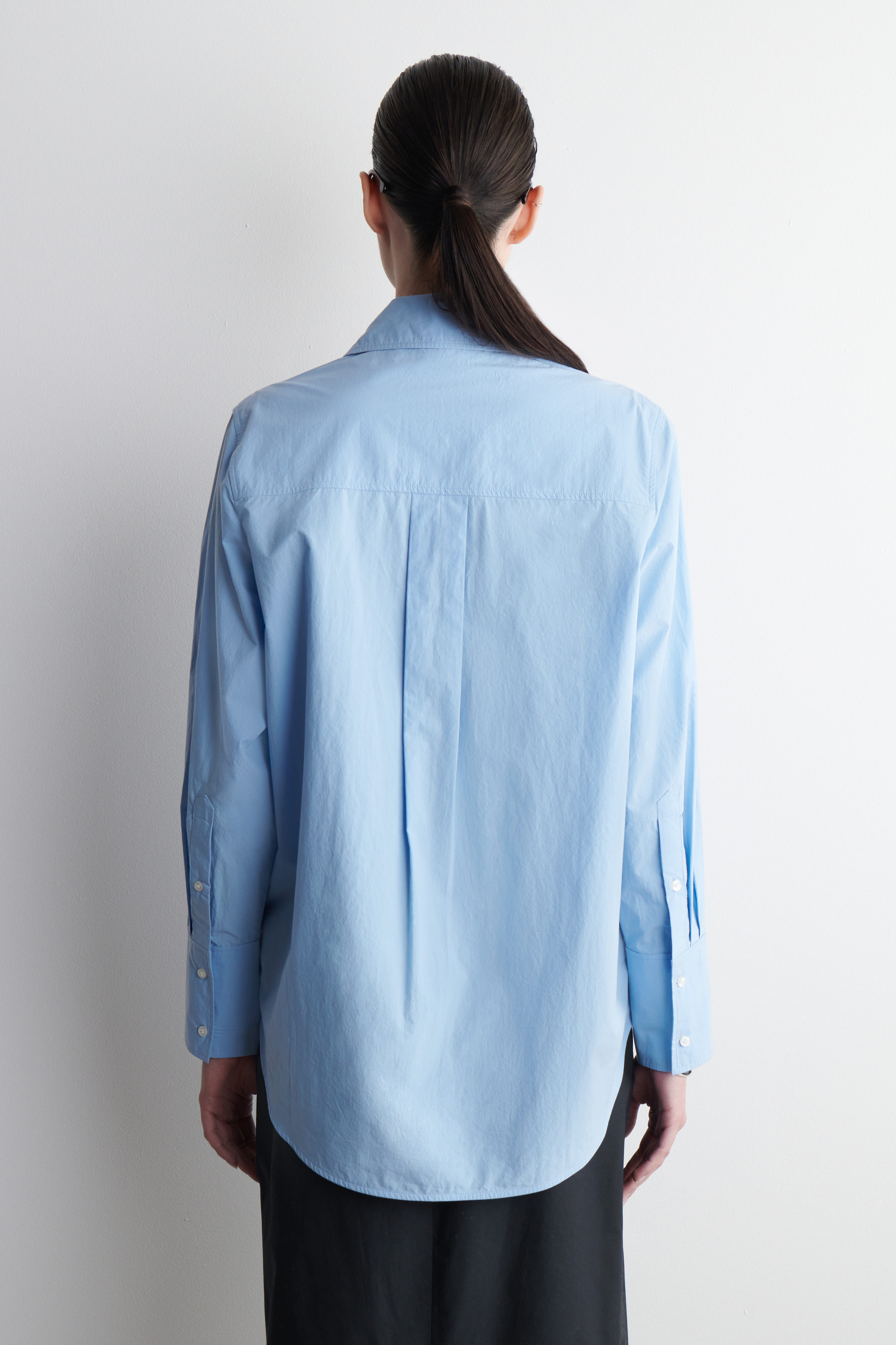OVERSIZED TAILORED SHIRT - LIGHT BLUE