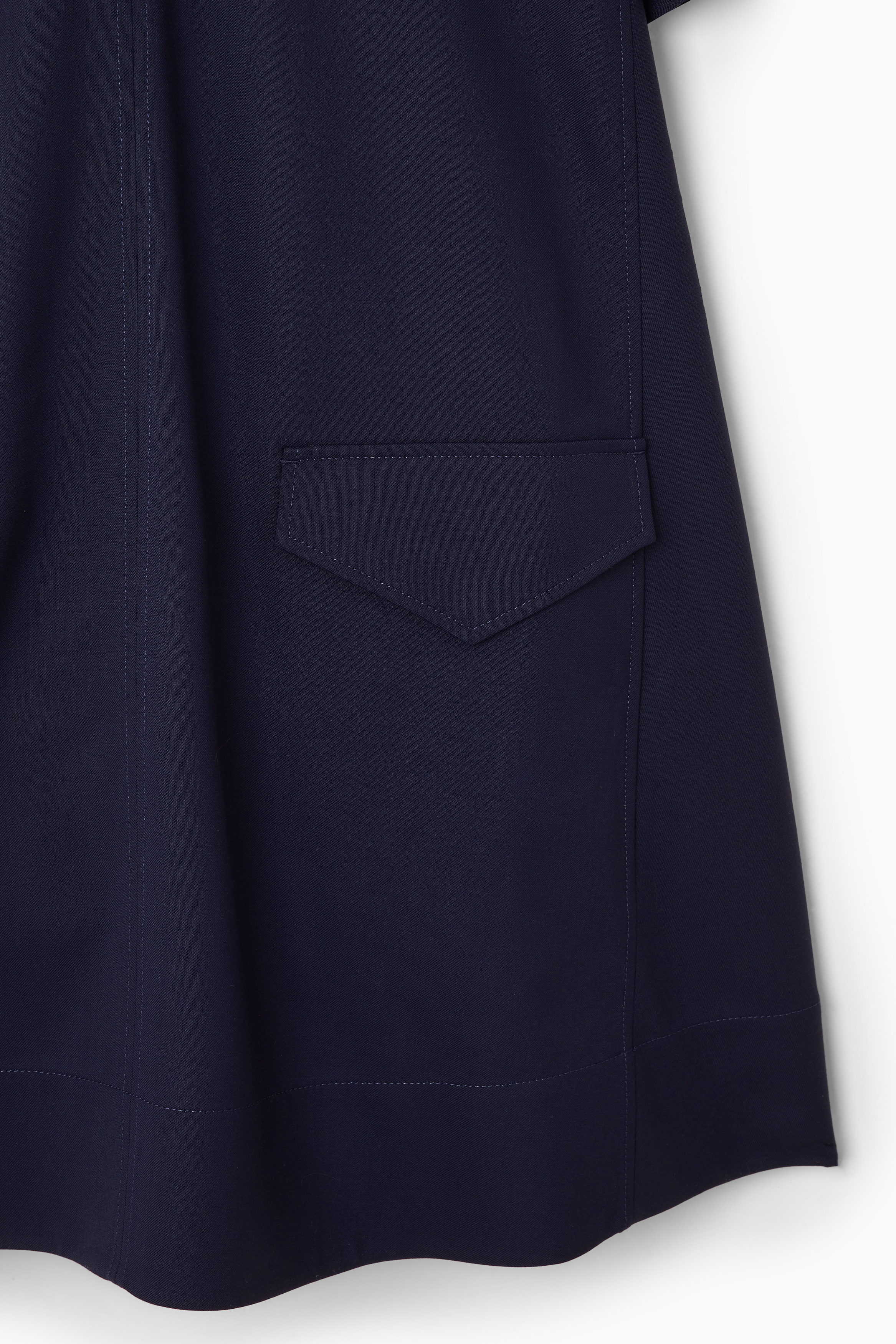 Cos OVERSIZED WOOL-BLEND UTILITY MINI DRESS