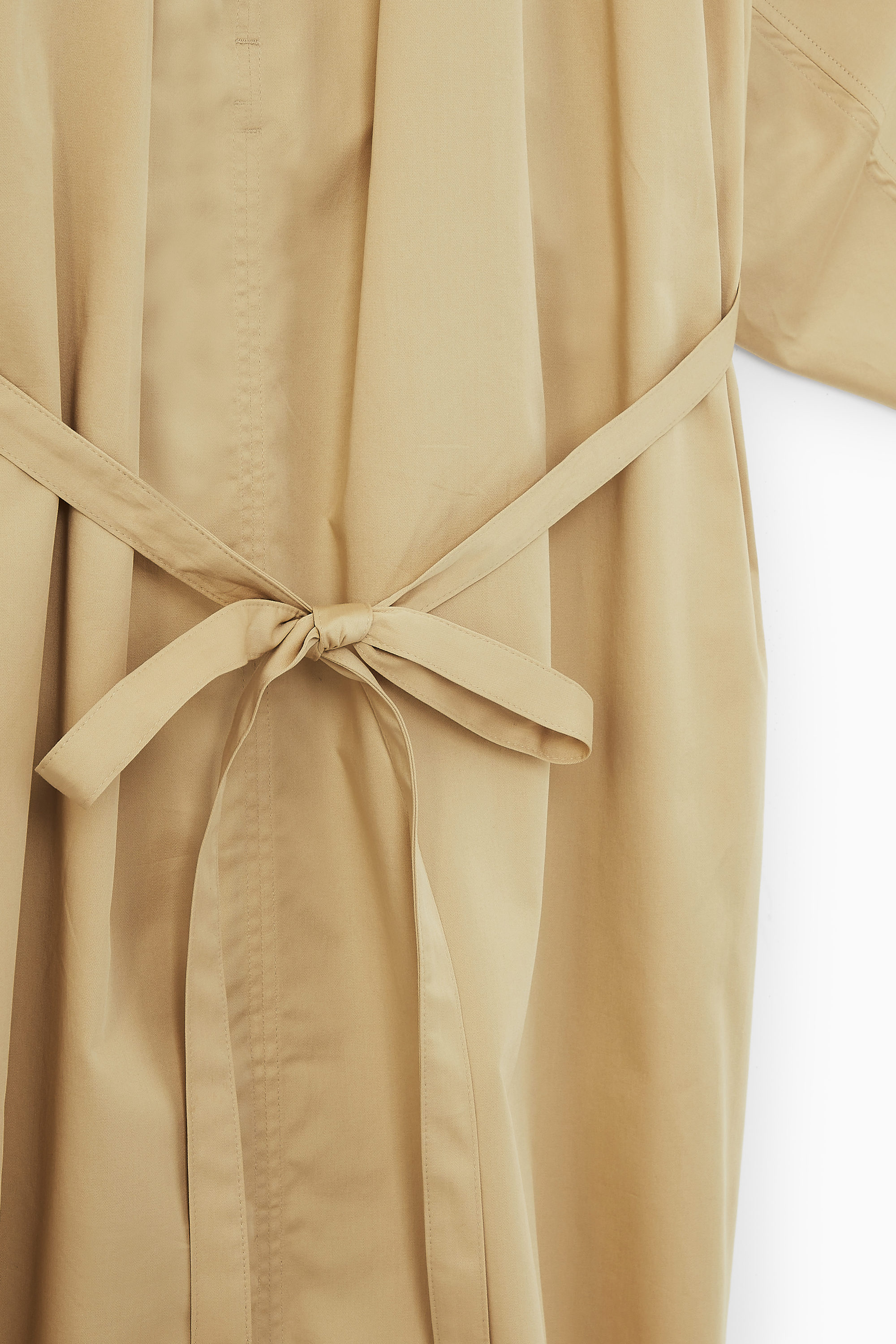 OVERSIZED COTTON MIDI DRESS - BEIGE | COS