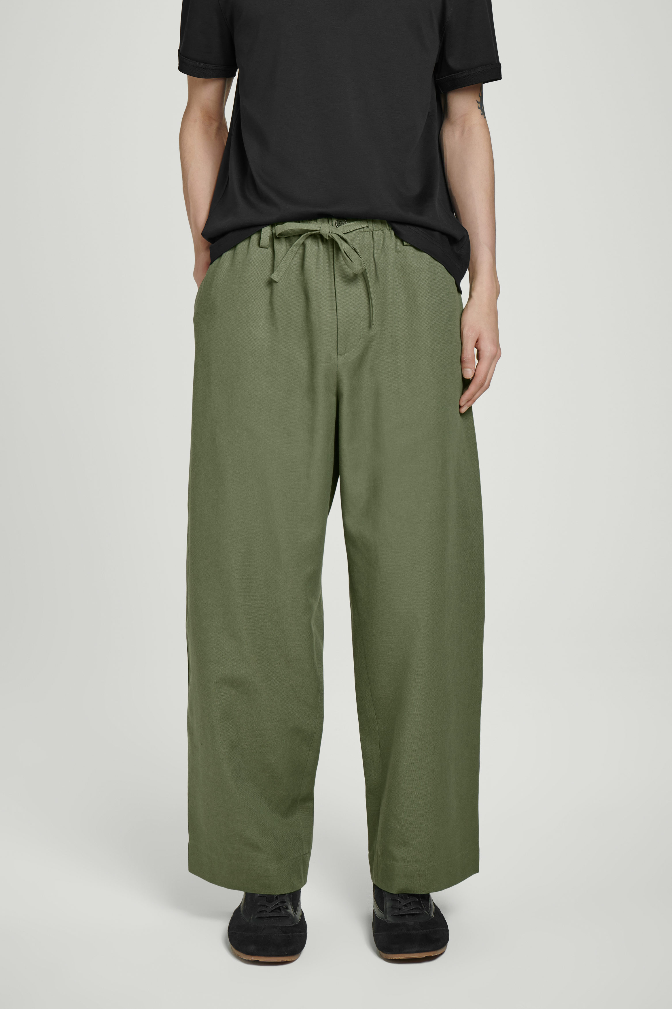 Cos BARREL-LEG DRAWSTRING TROUSERS | King's Cross