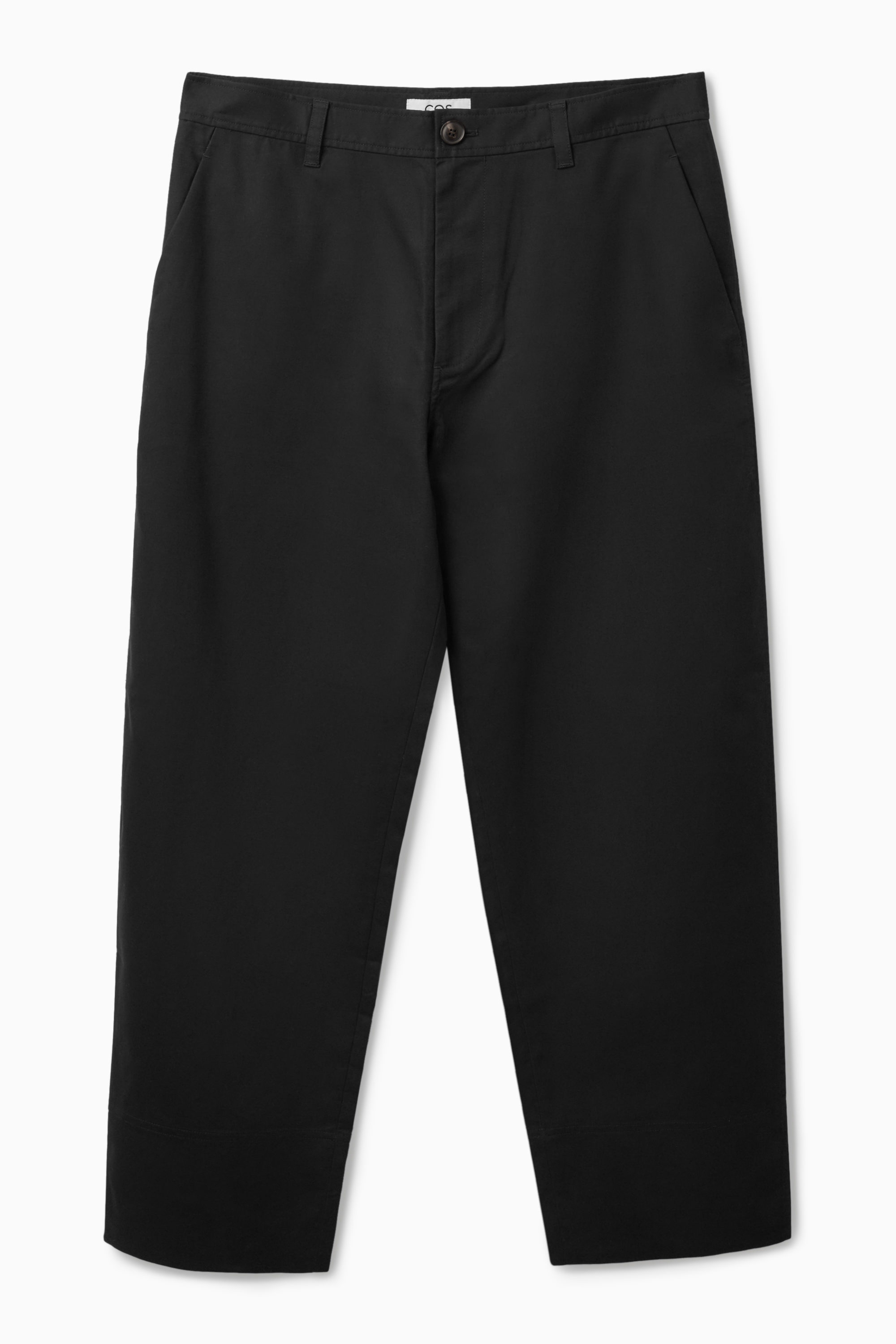 BARREL-LEG TAPERED CHINOS - BLACK | COS