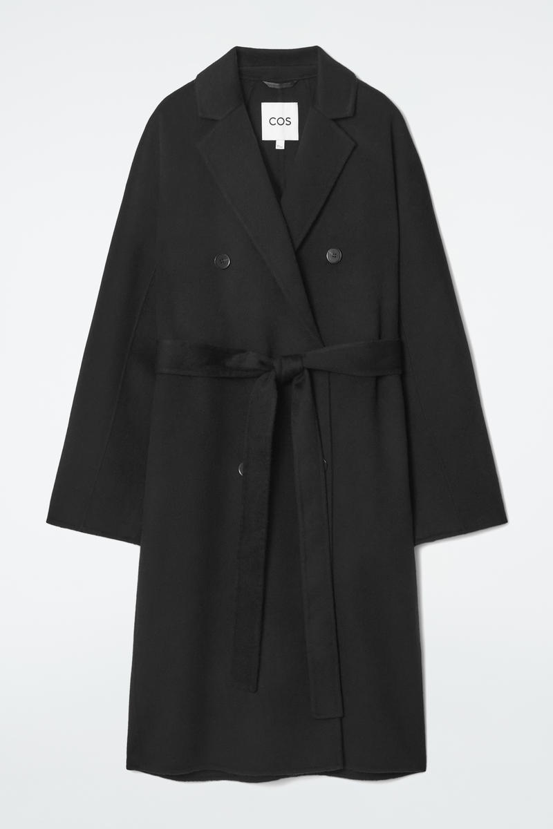 Oversized Double-Breasted Wool Coat