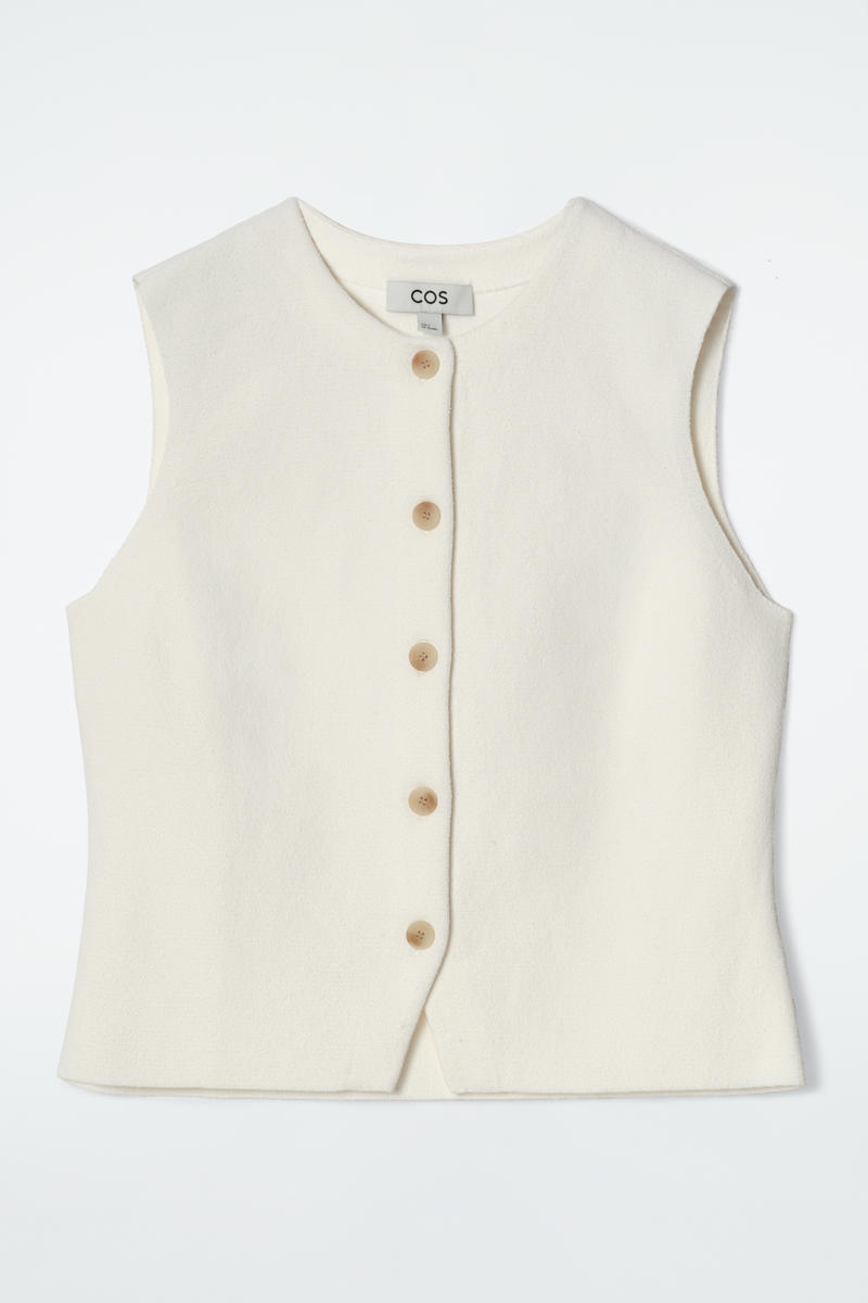 Knitted Cotton Waistcoat