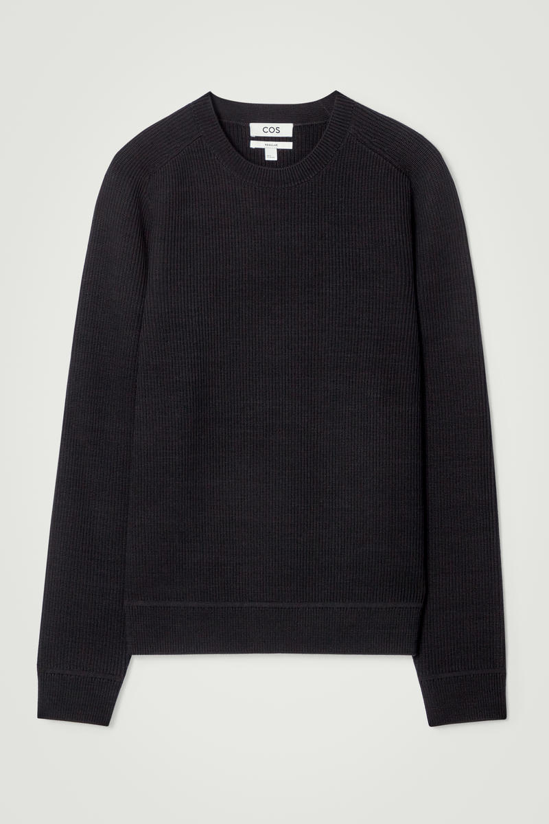 Ribbed Merino Wool Jumper