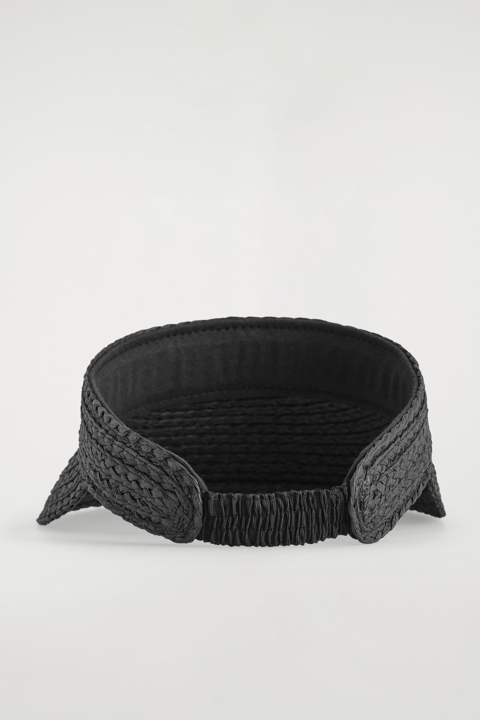 WOVEN PAPER VISOR - BLACK | COS