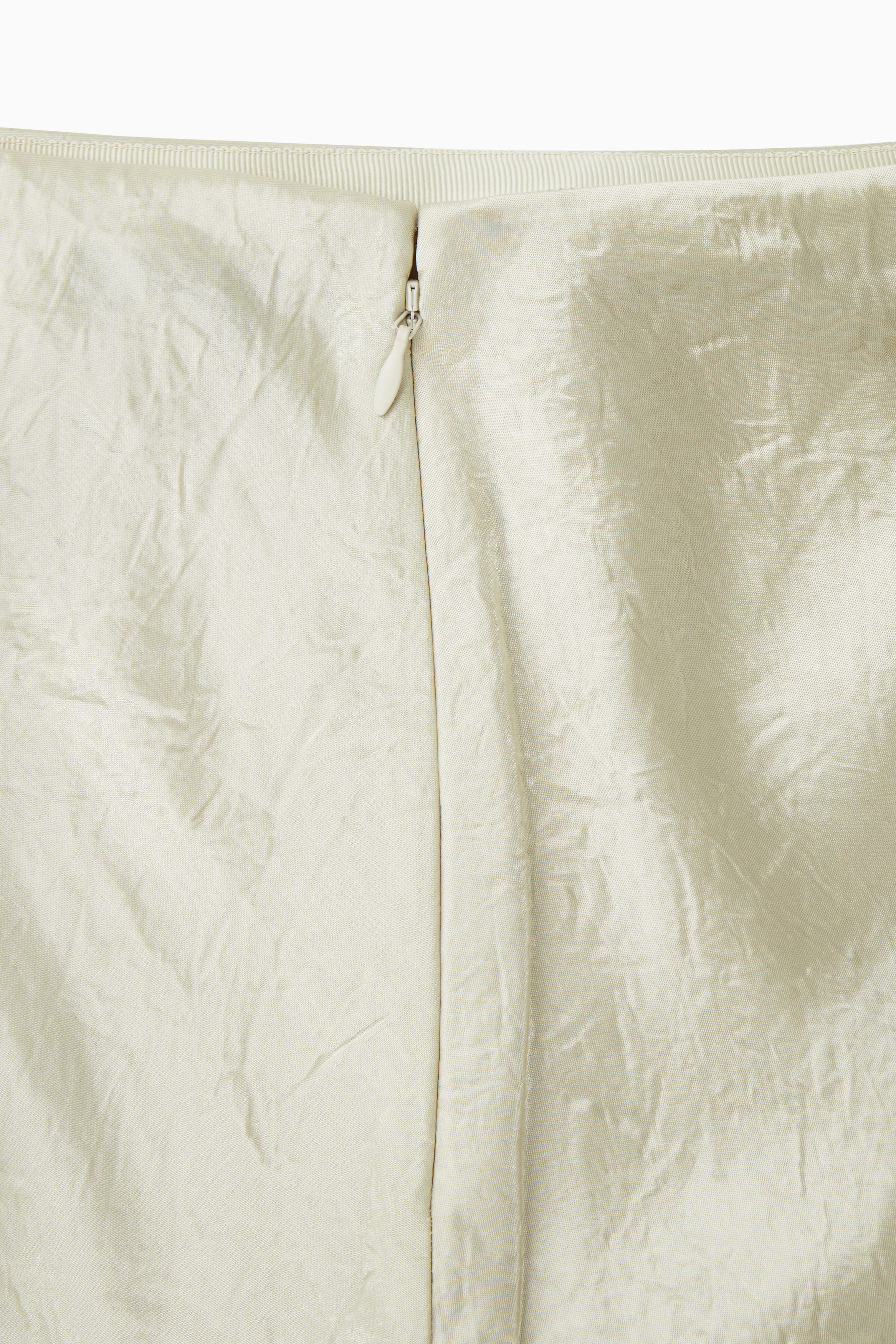 スカート musinsastandardwoman Women's Crinkle Long Skirt Beige MWCKS2 CRINKLE EFFECT MIDI SKIRT ZW COLLECTION - Light yellow