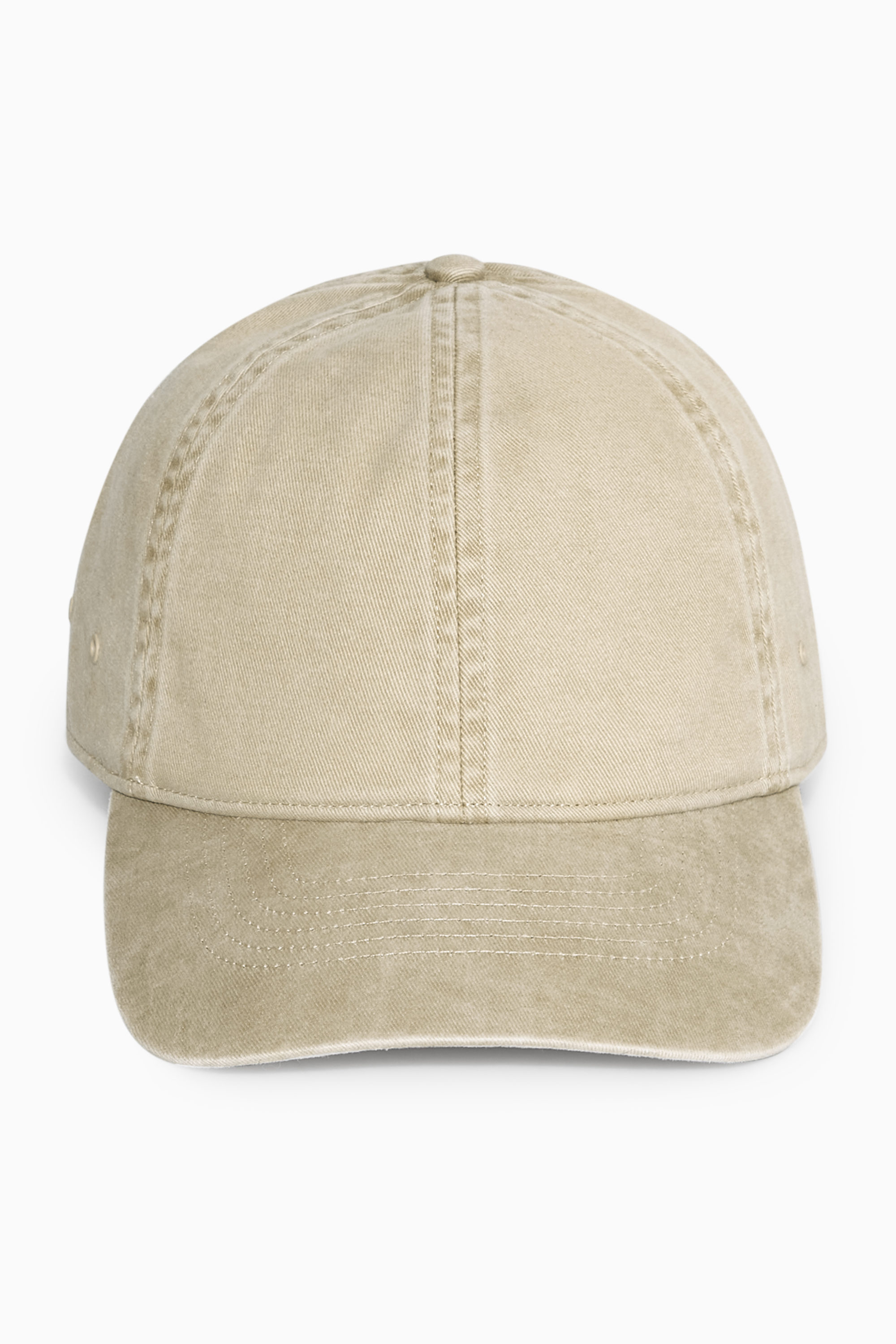WASHED COTTON-TWILL BASEBALL CAP BEIGE COS