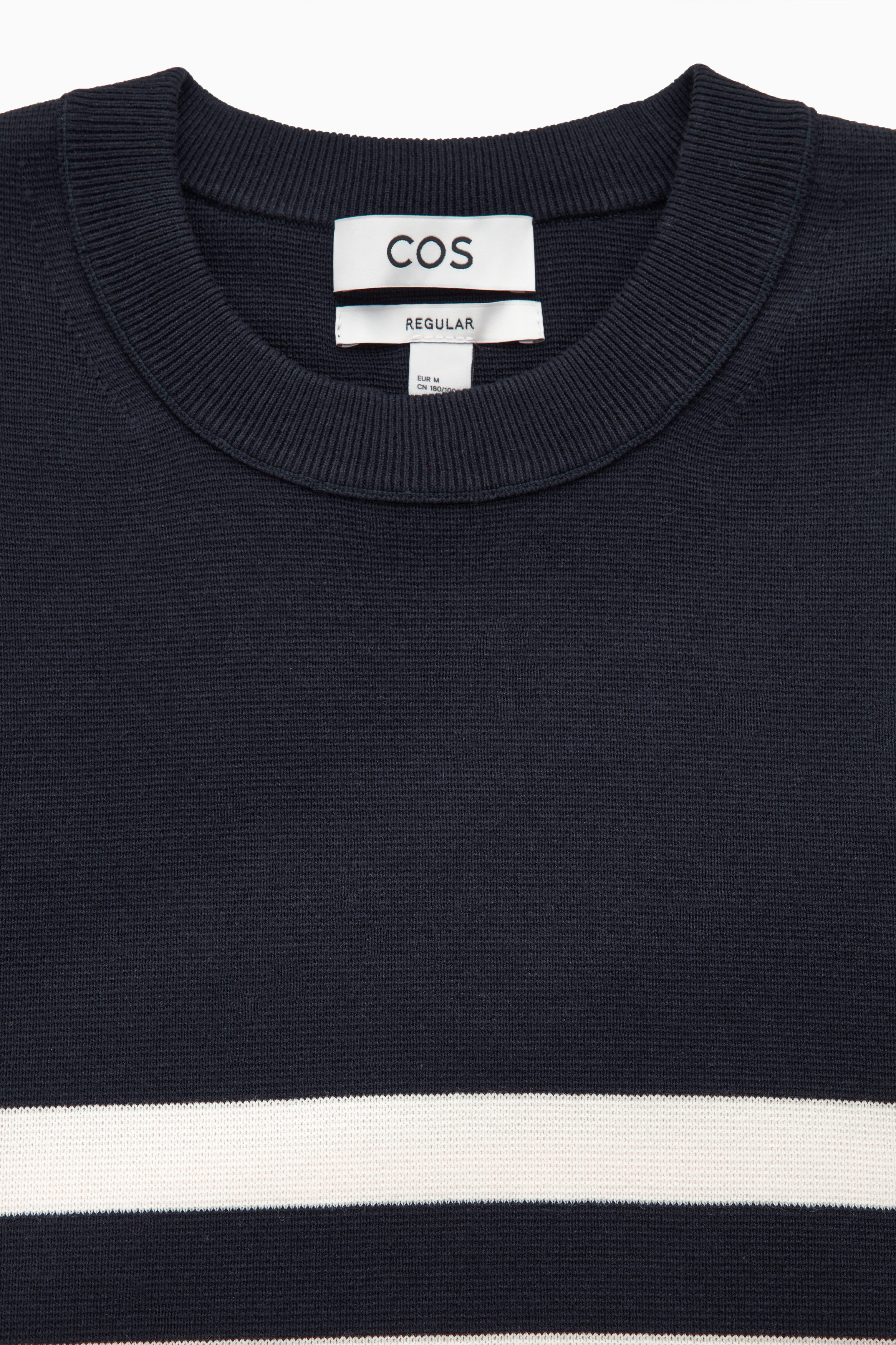 Blau Gestreifter Pulli Herren Y2K Blau Braun Strickwaren