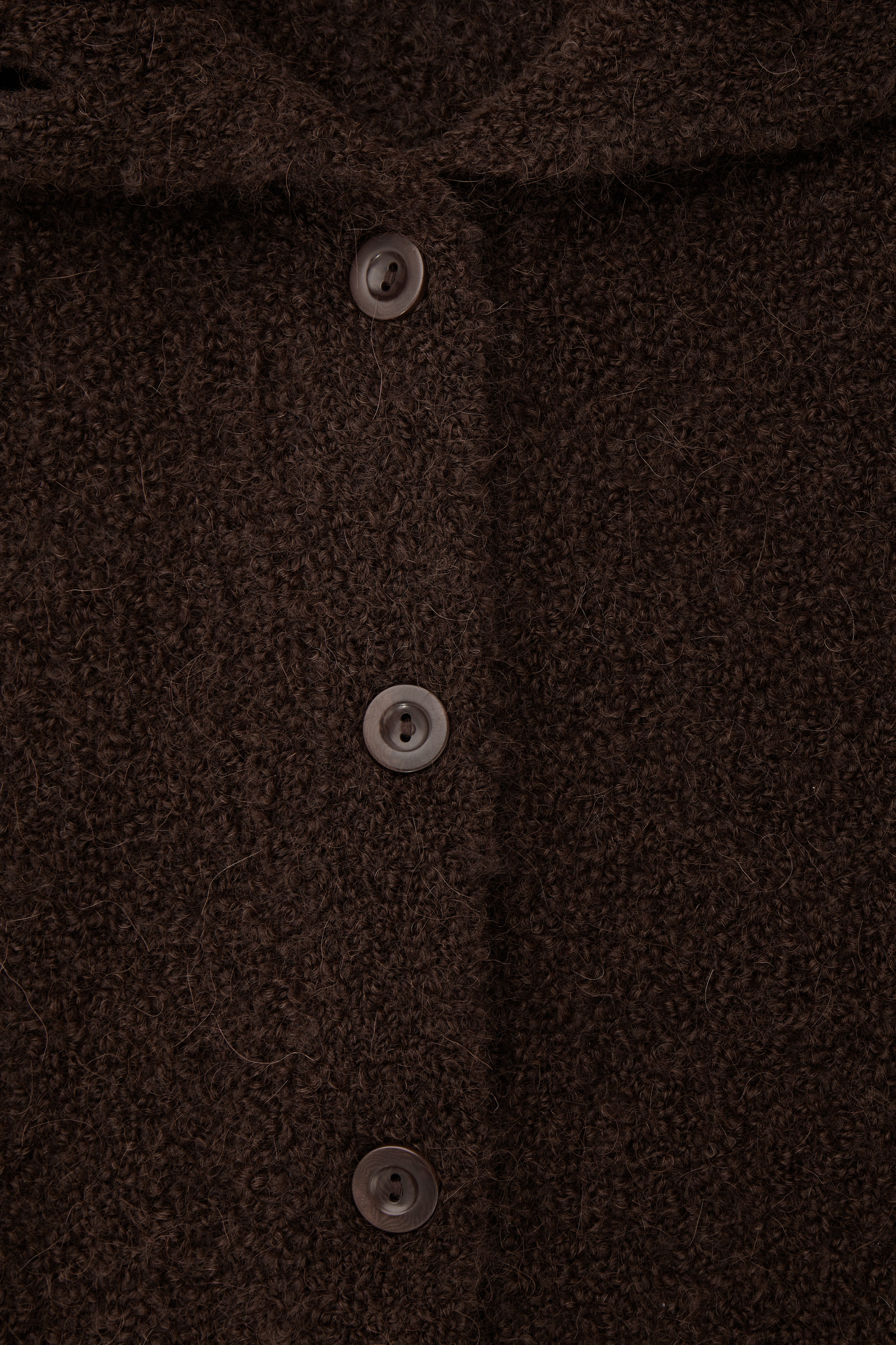 【COS】◆SPREAD COLLAR CARDIGAN - MOLE◆1203300004◆ SPREAD-COLLAR TEXTURED ALPACA-BLEND CARDIGAN - PINK | COS