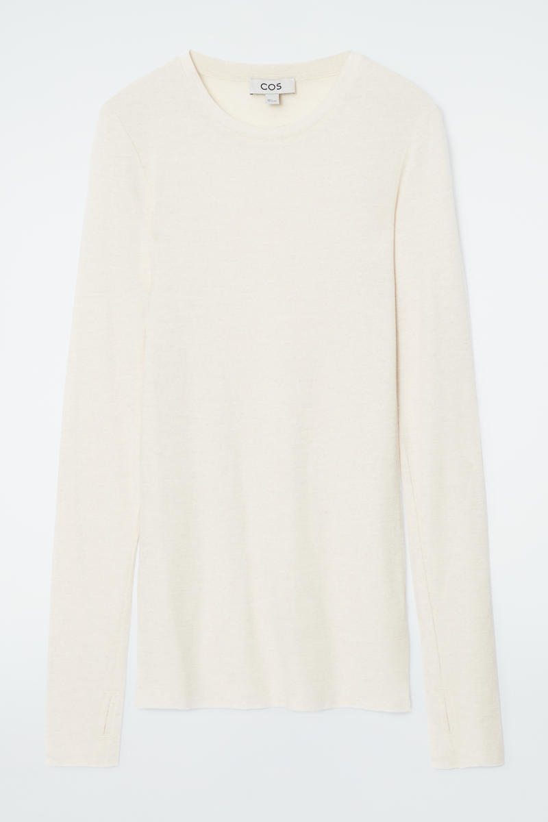 Crew-Neck Merino Wool Top