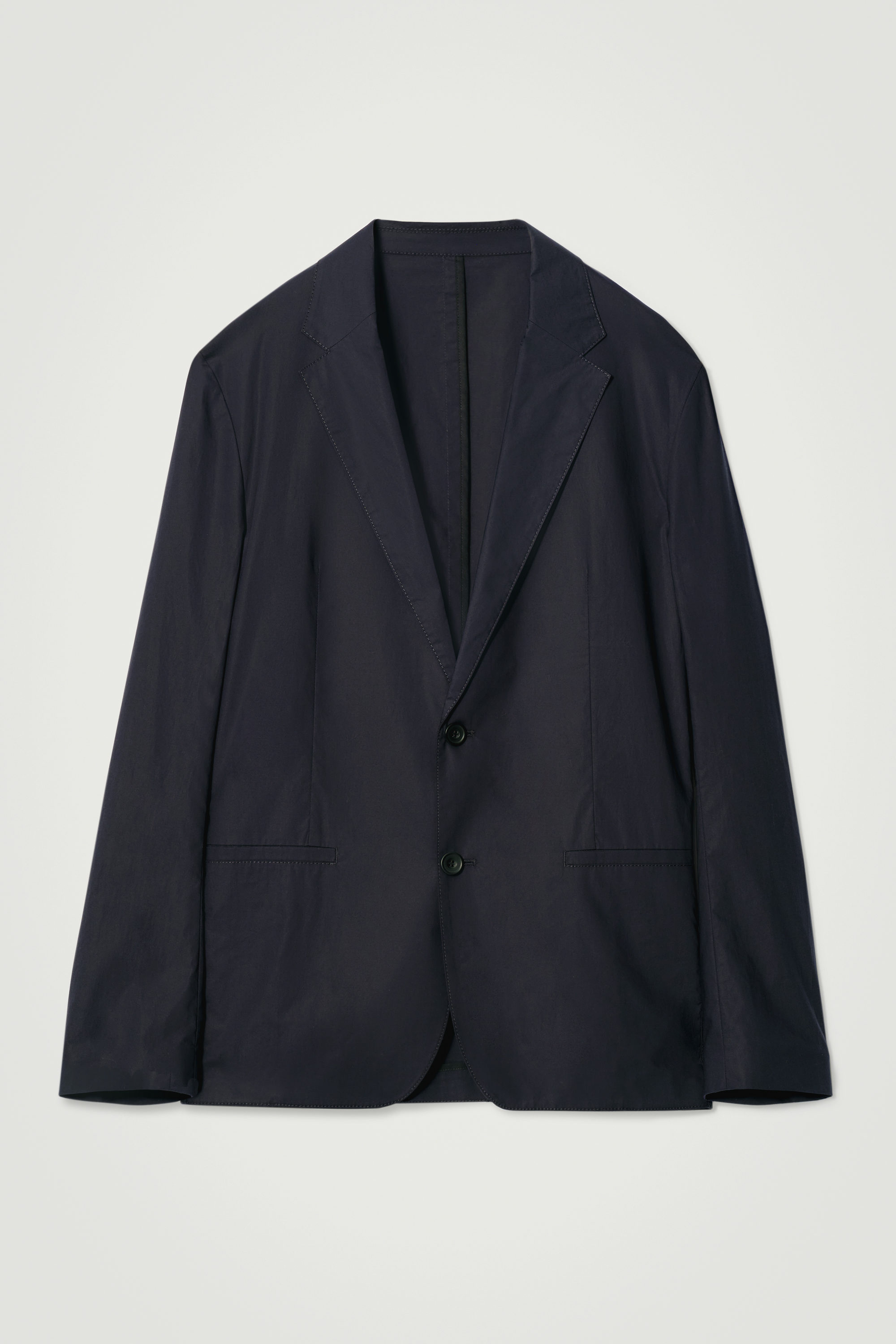 COS 黒 ウールジャケット ネイビー BOILED-WOOL ZIPPED JACKET ボイルドウールジップジャケット
