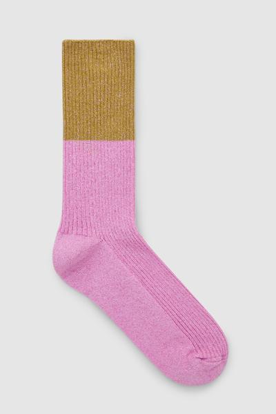 pale pink trainer socks
