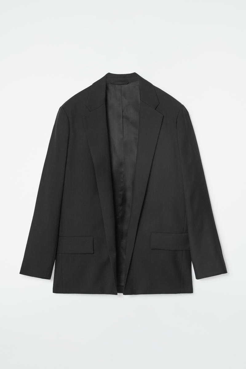 Regular Single-Breasted Wool Blazer