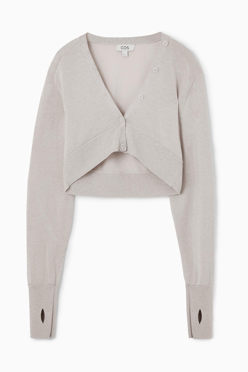 Cropped Wool-Blend Cardigan