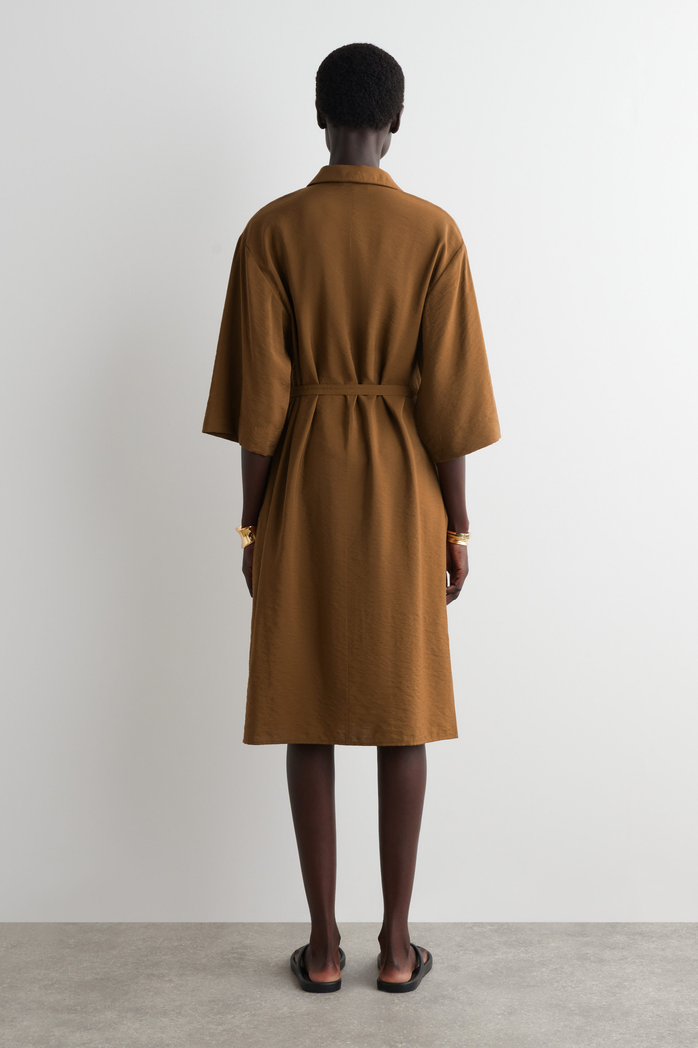 ワンピース herlipto Backlace Midi Shirt Dress 61H8vllqk2L._UF350,350_QL50_.jpg