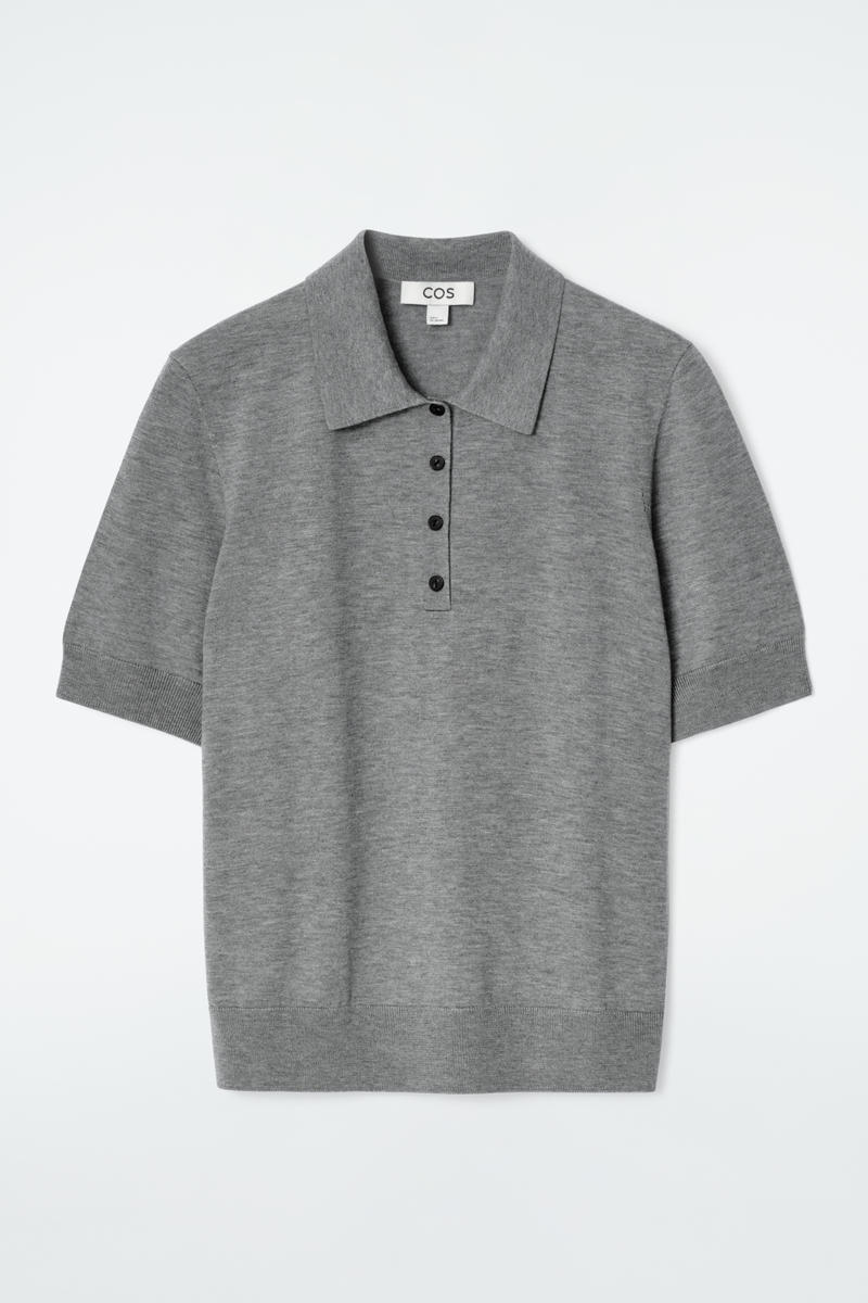 Merino Wool-Blend Polo Shirt