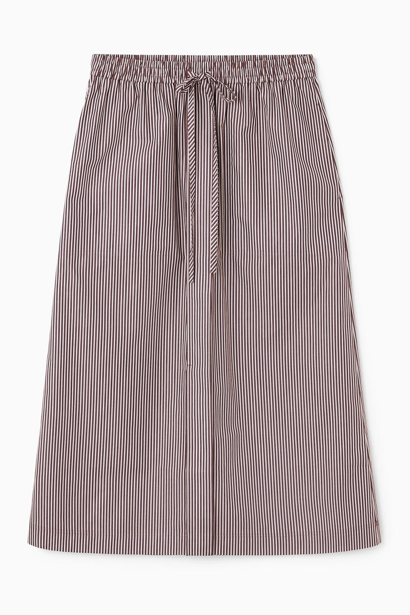 Drawstring Midi Skirt