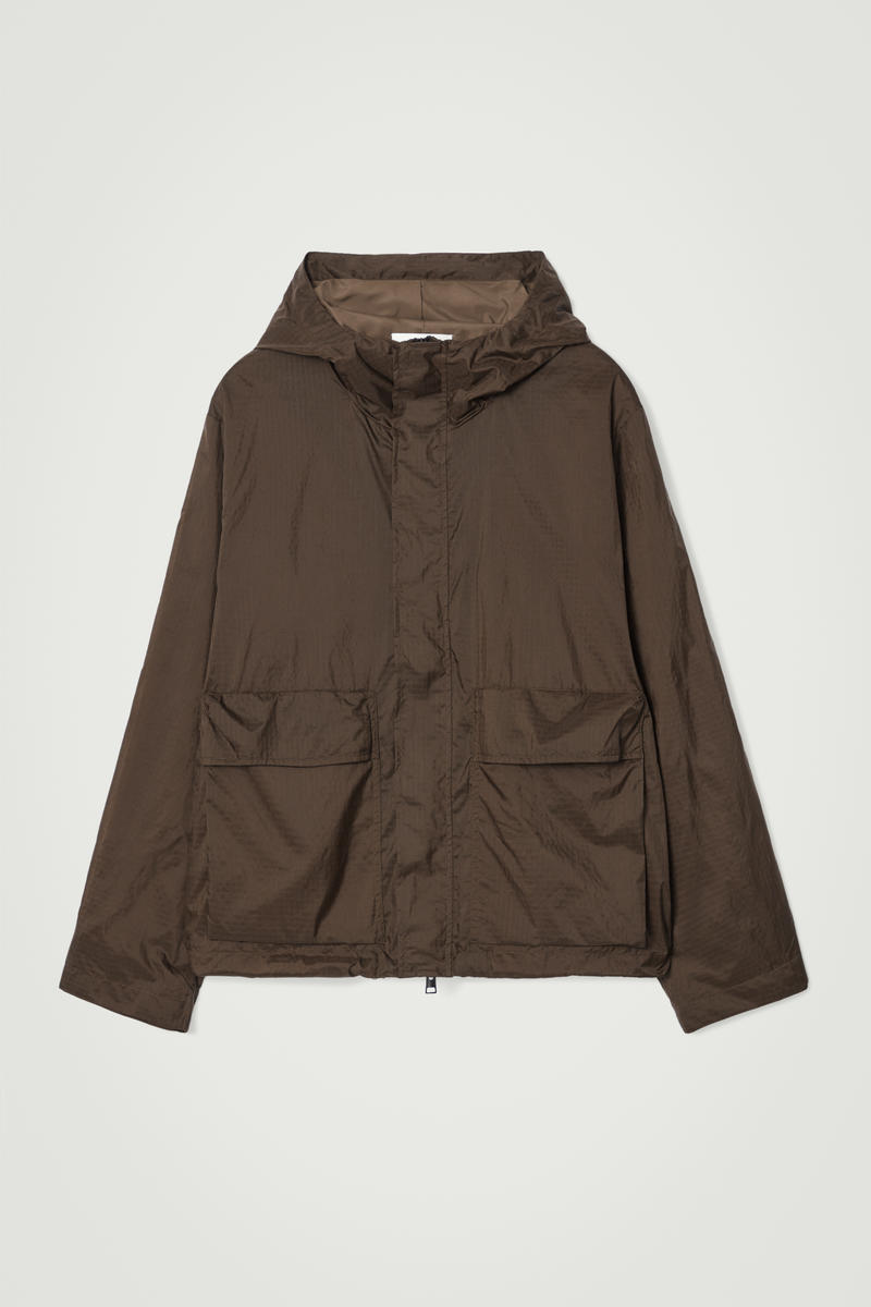 Oversized Parachute Nylon Utility Jacket