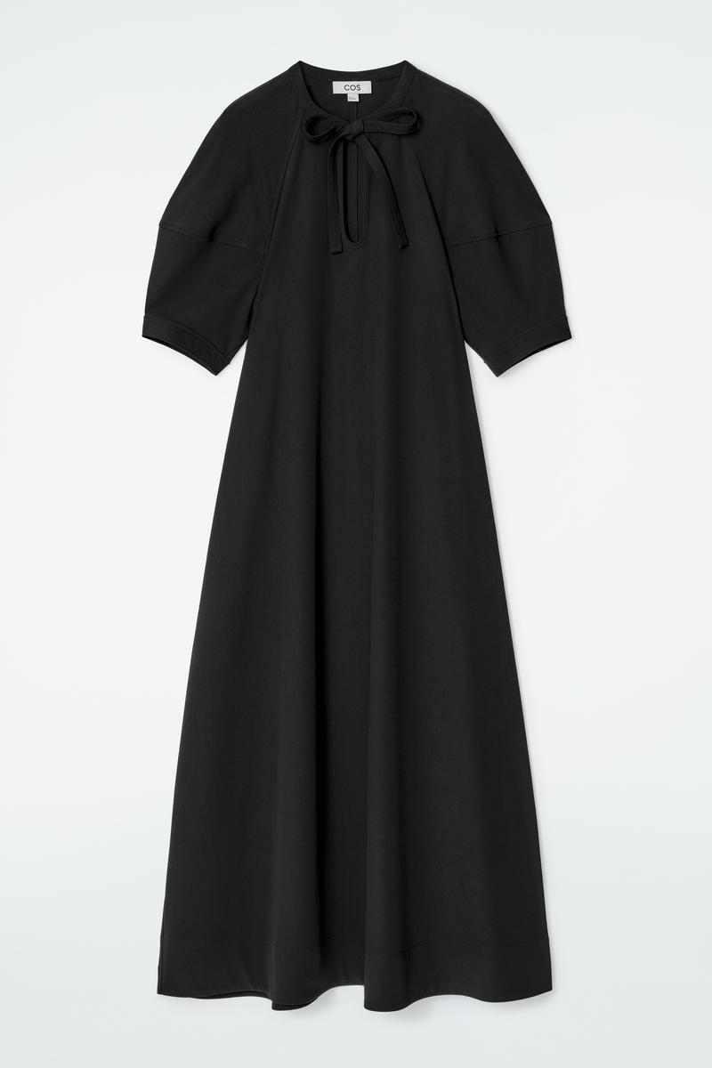 Tie-Detail Maxi Dress