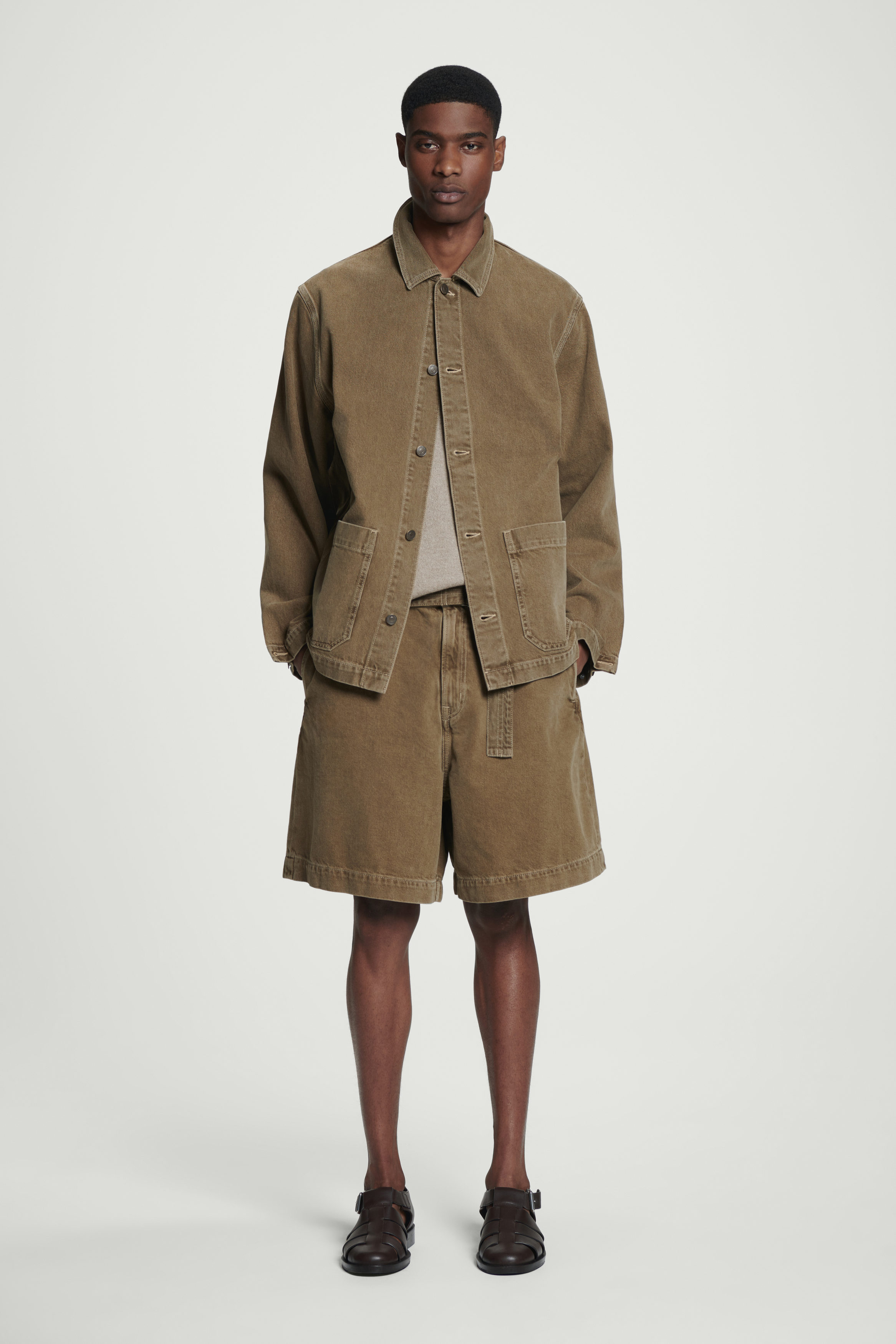 ★E.B.M★ Basic Belted Bermuda Pants EMO5WPT100 LINEN BELTED LONG BERMUDA SHORTS - MARSALA | ZARA United States