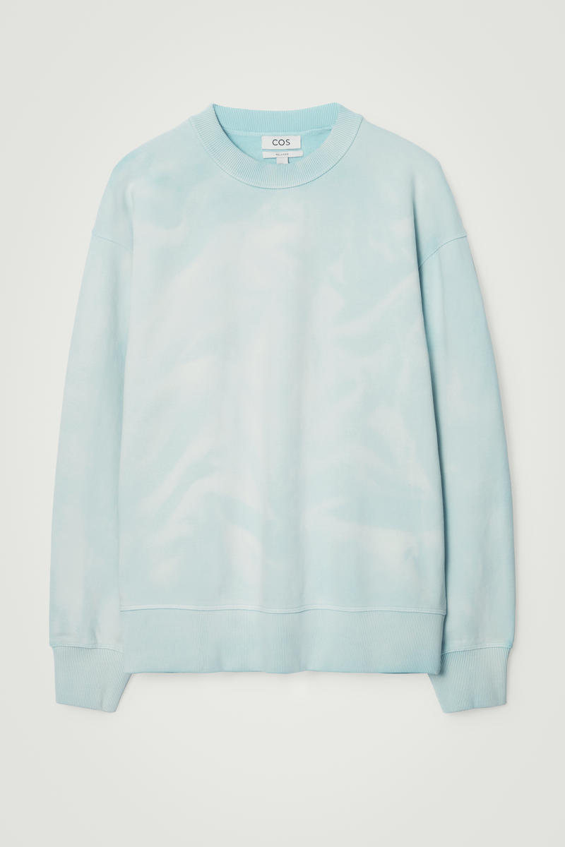 Acid-Wash Sweatshirt in Blue