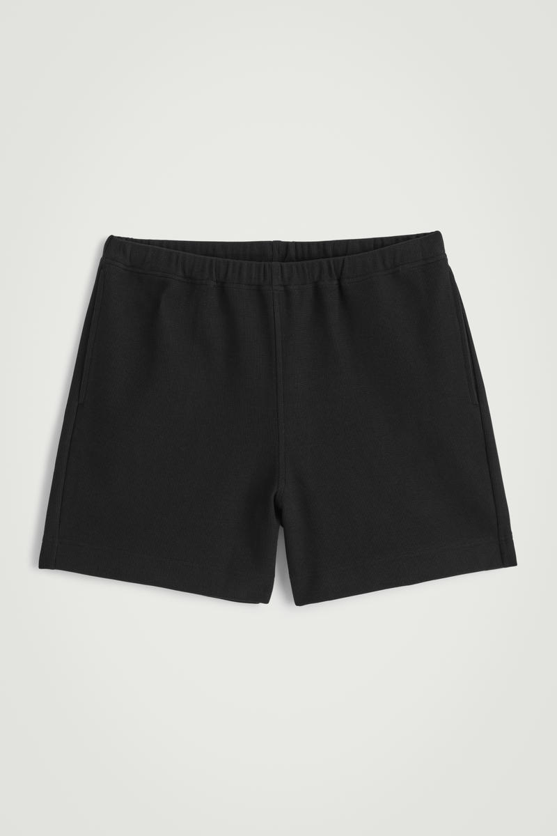 Textured Cotton-Jersey Shorts