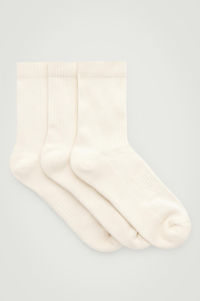 3-Pack Ribbed Sport Socks