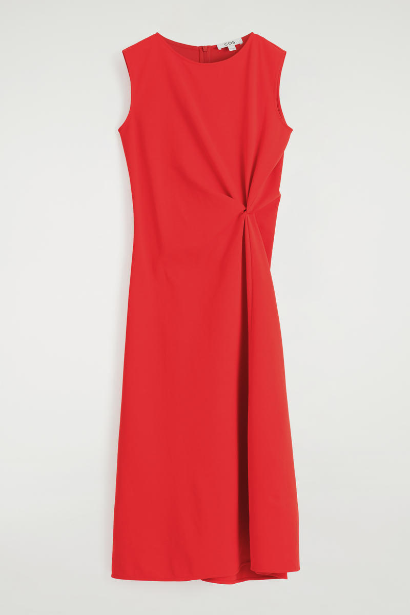 Cos Twist-detail Midi Dress
