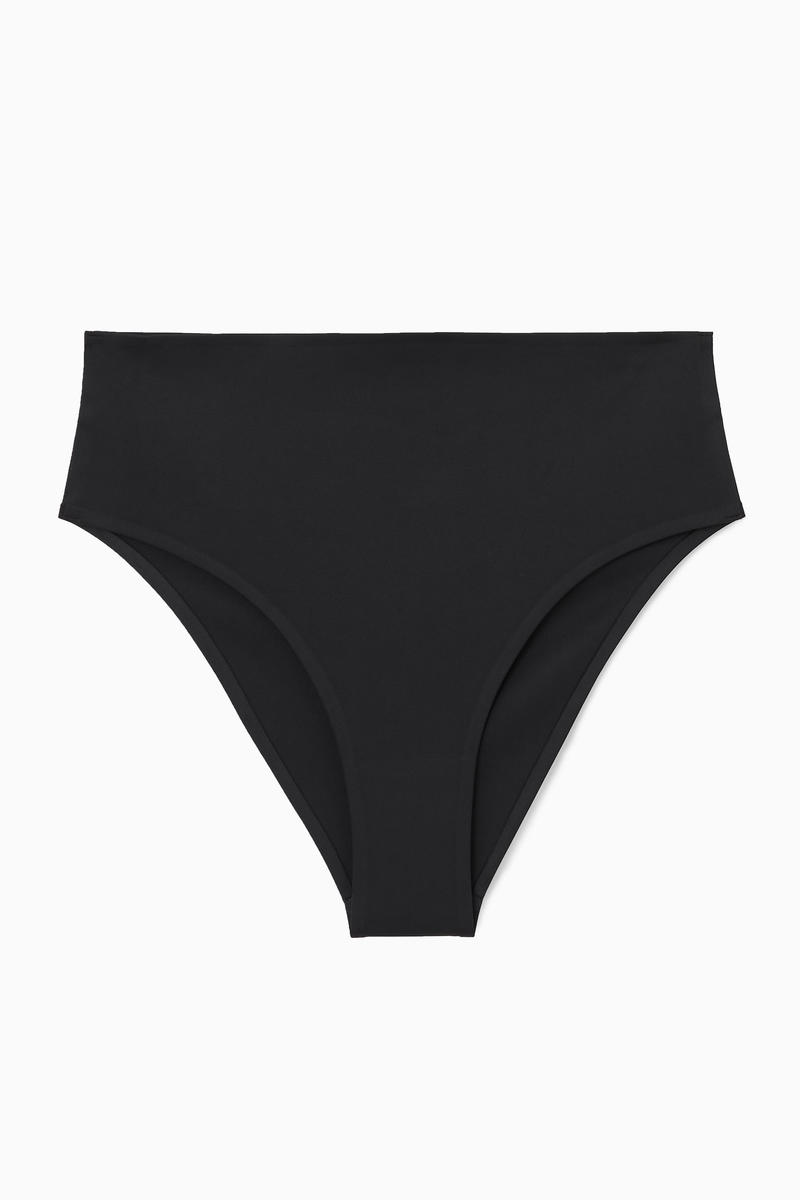 High-Waisted Scuba Bikini Briefs