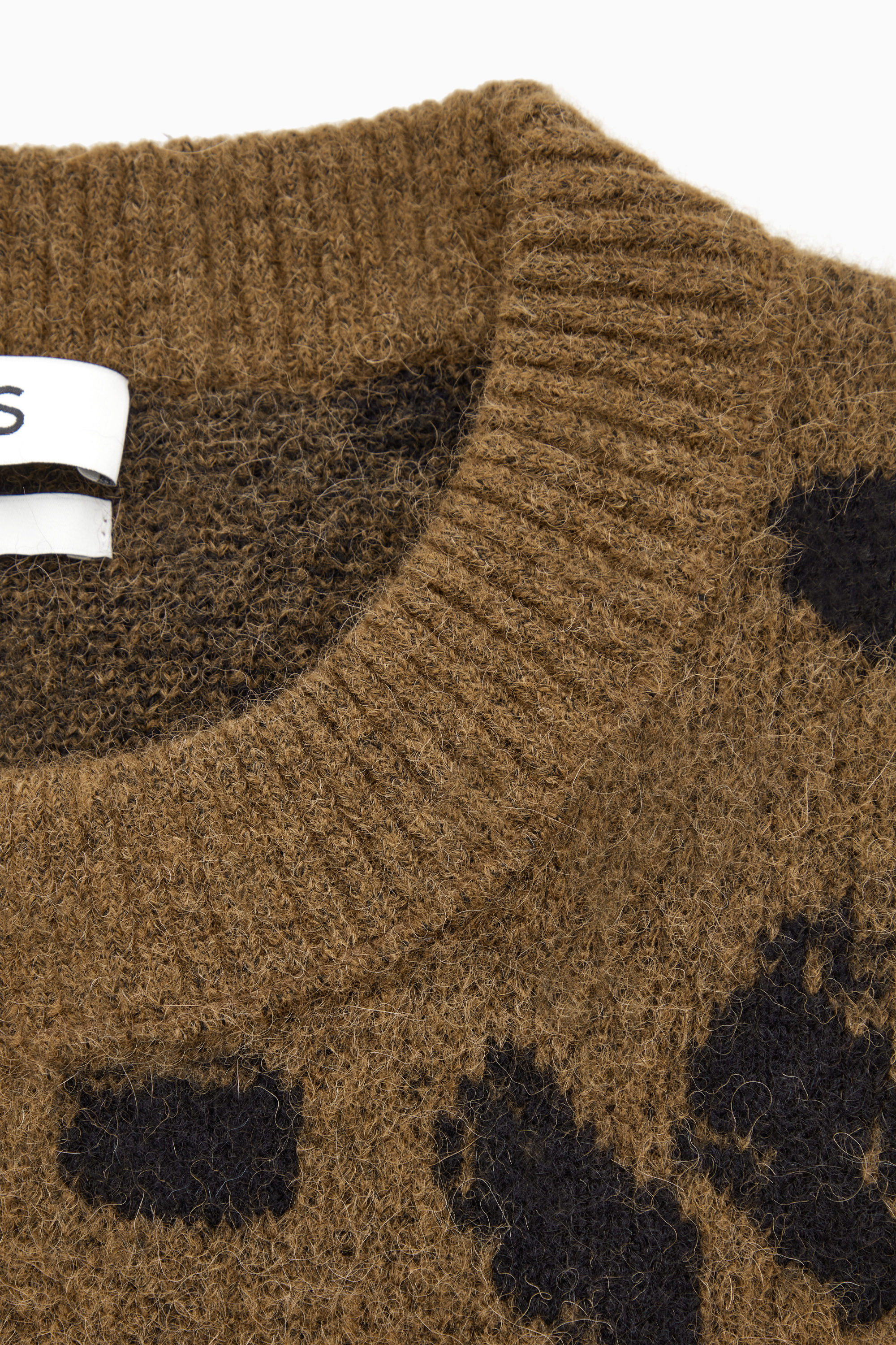 JACQUARD ALPACA-BLEND VEST - BROWN JACQUARD ALPACA-BLEND VEST - BROWN