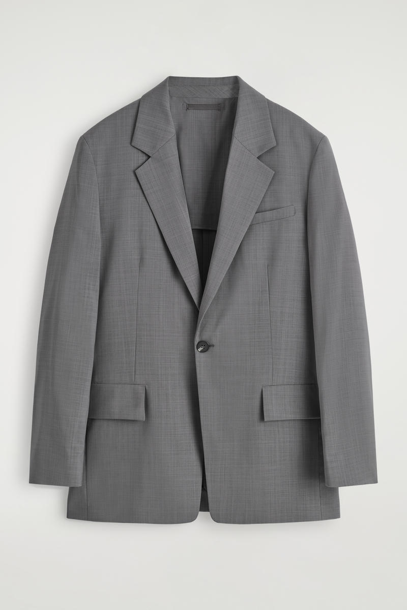 Fluid Lightweight Wool Blazer