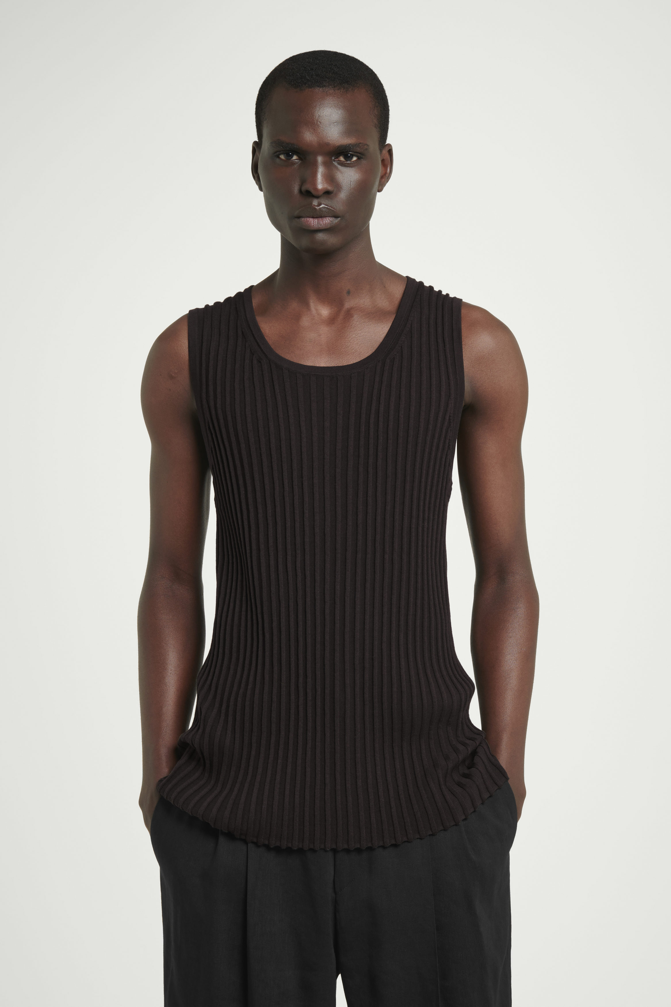 【miandmou】cotton vest blouse 【4L】ミーアンドモウ miandmou】cotton vest blouse 【4L】ミーアンドモウ