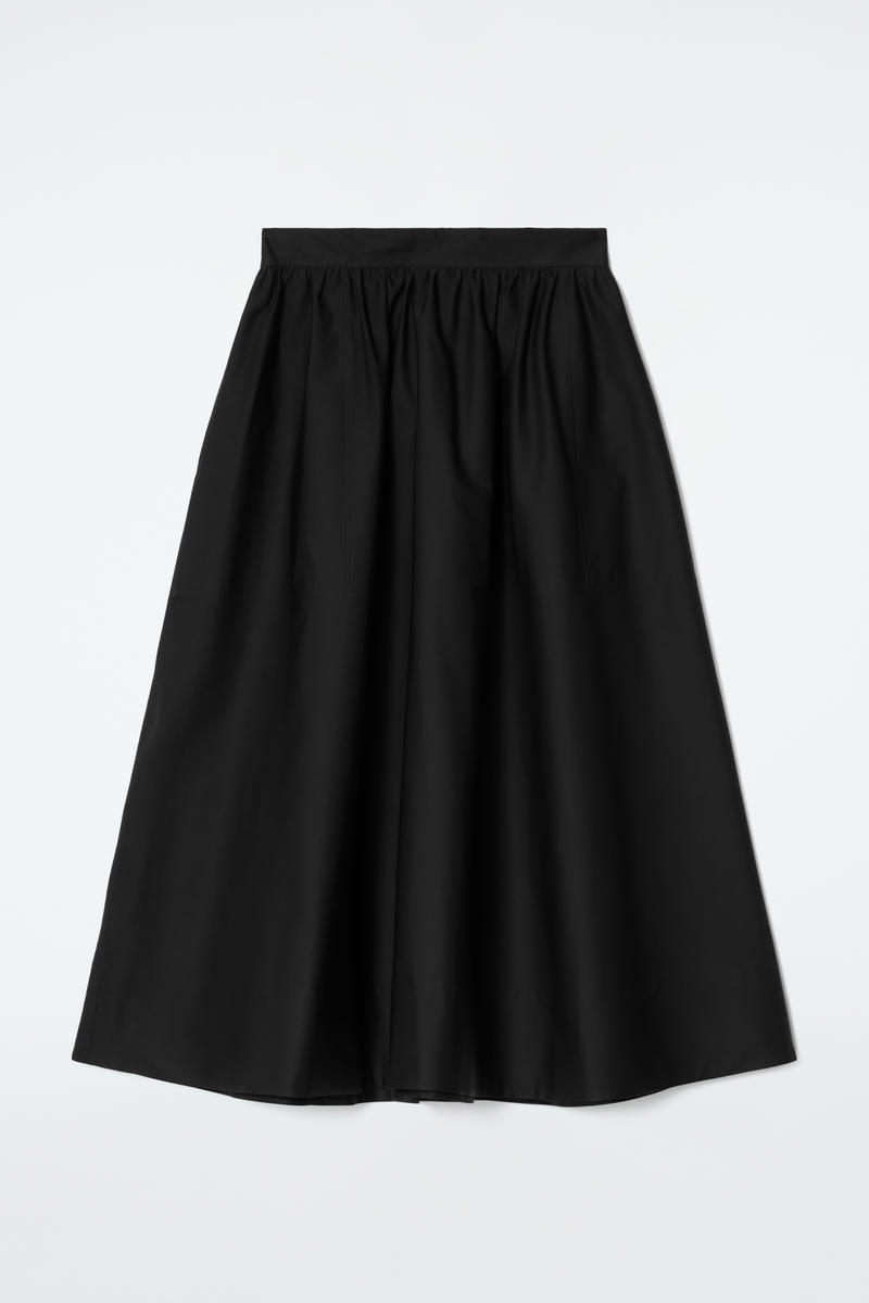 Elasticated Midi Skirt