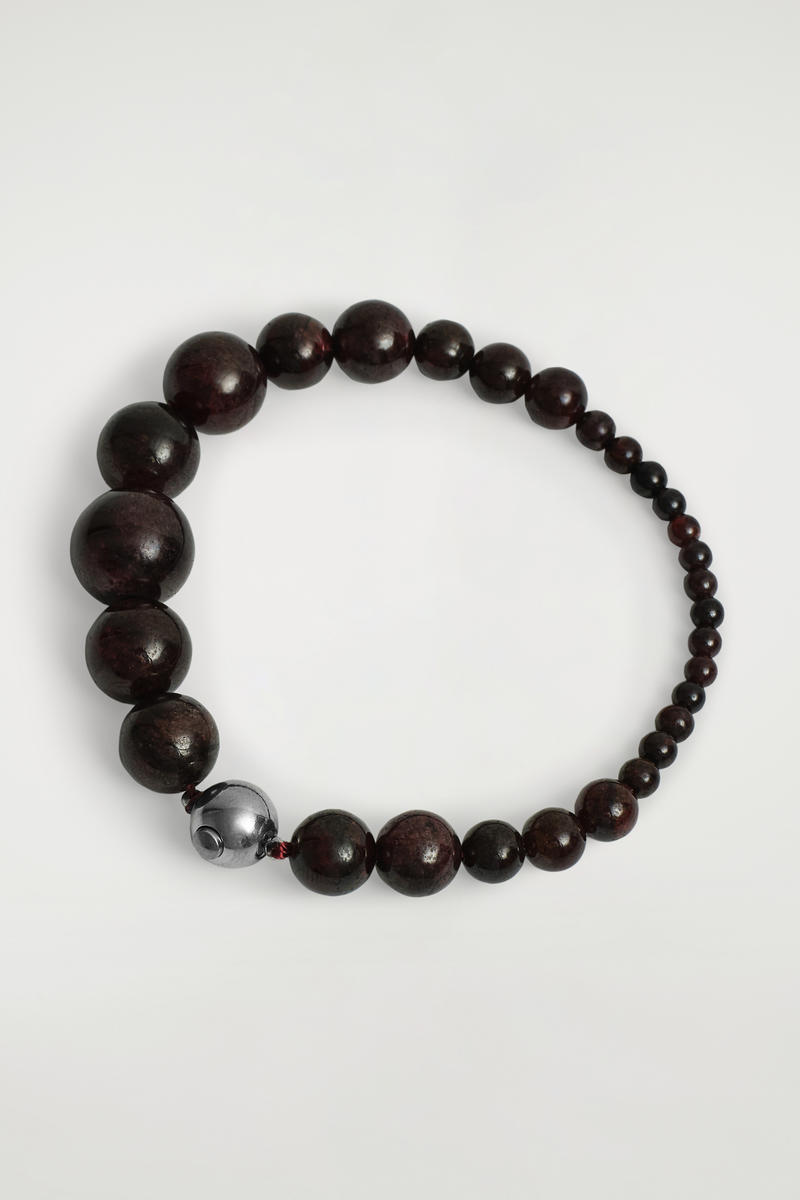 Garnet Beaded Bracelet