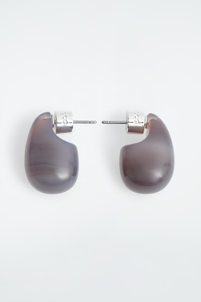 Mini Glass Droplet Earrings
