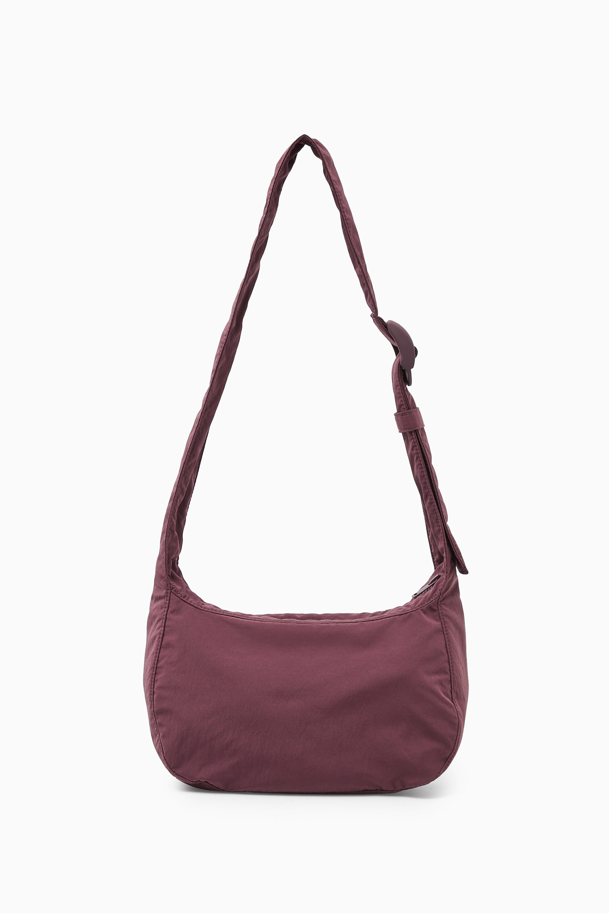 CROSSBODY SADDLE BAG - NYLON - DARK BURGUNDY | COS