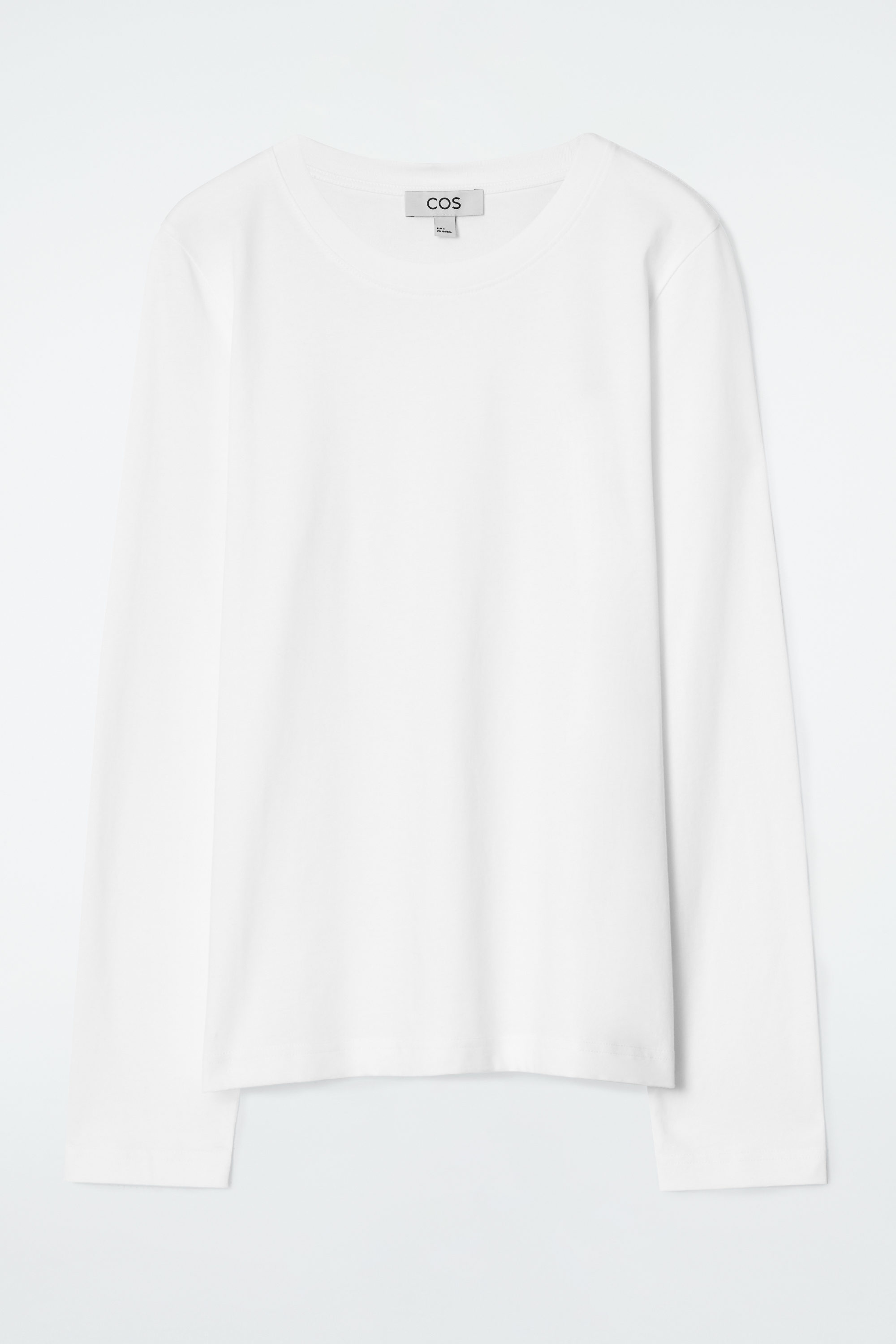 24/7 LONG-SLEEVED T-SHIRT - WHITE | COS