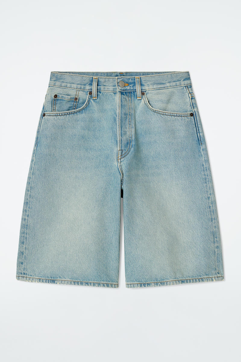 Longline Denim Shorts