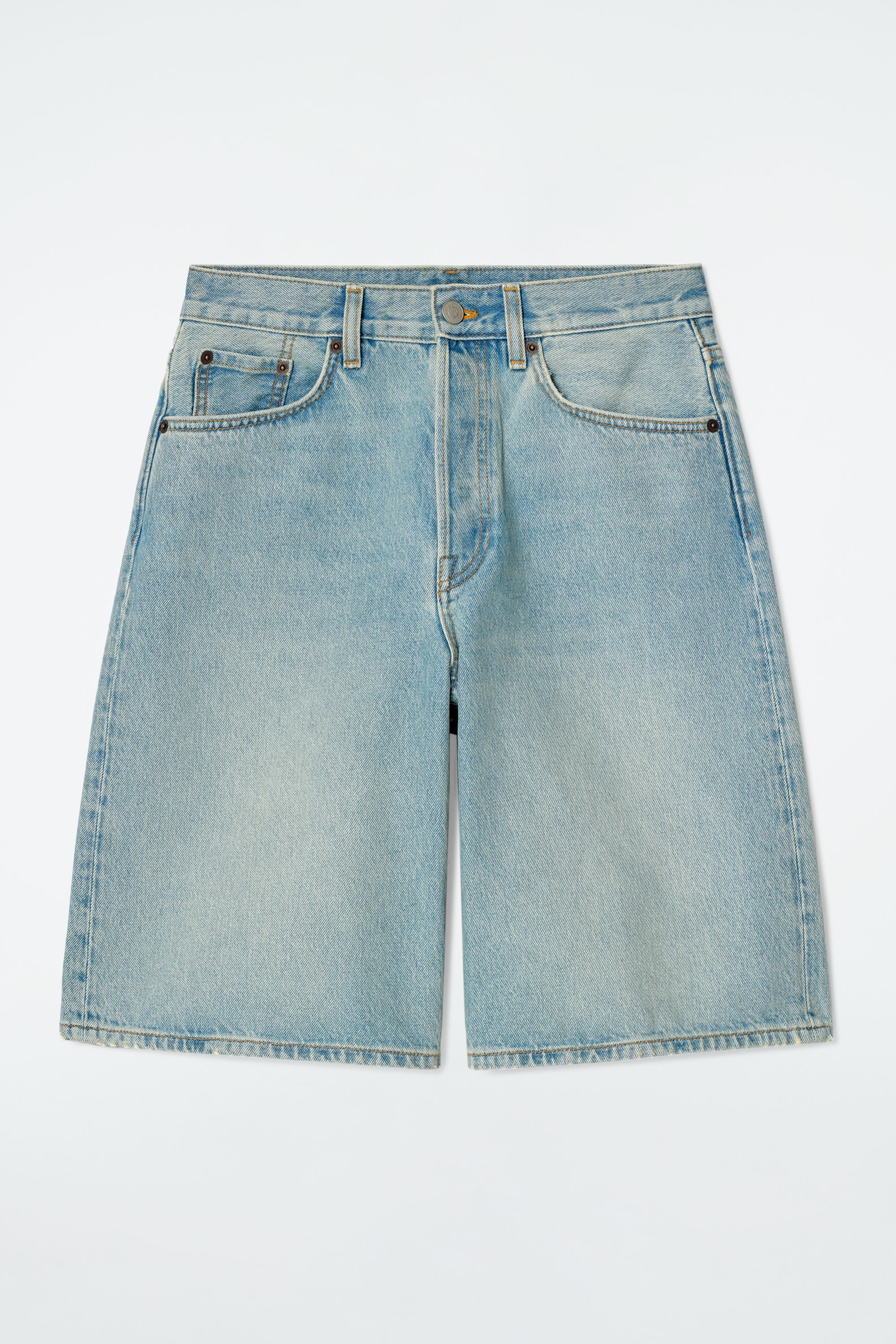 orSlow × Beams special order patchwork denim shorts, vintage