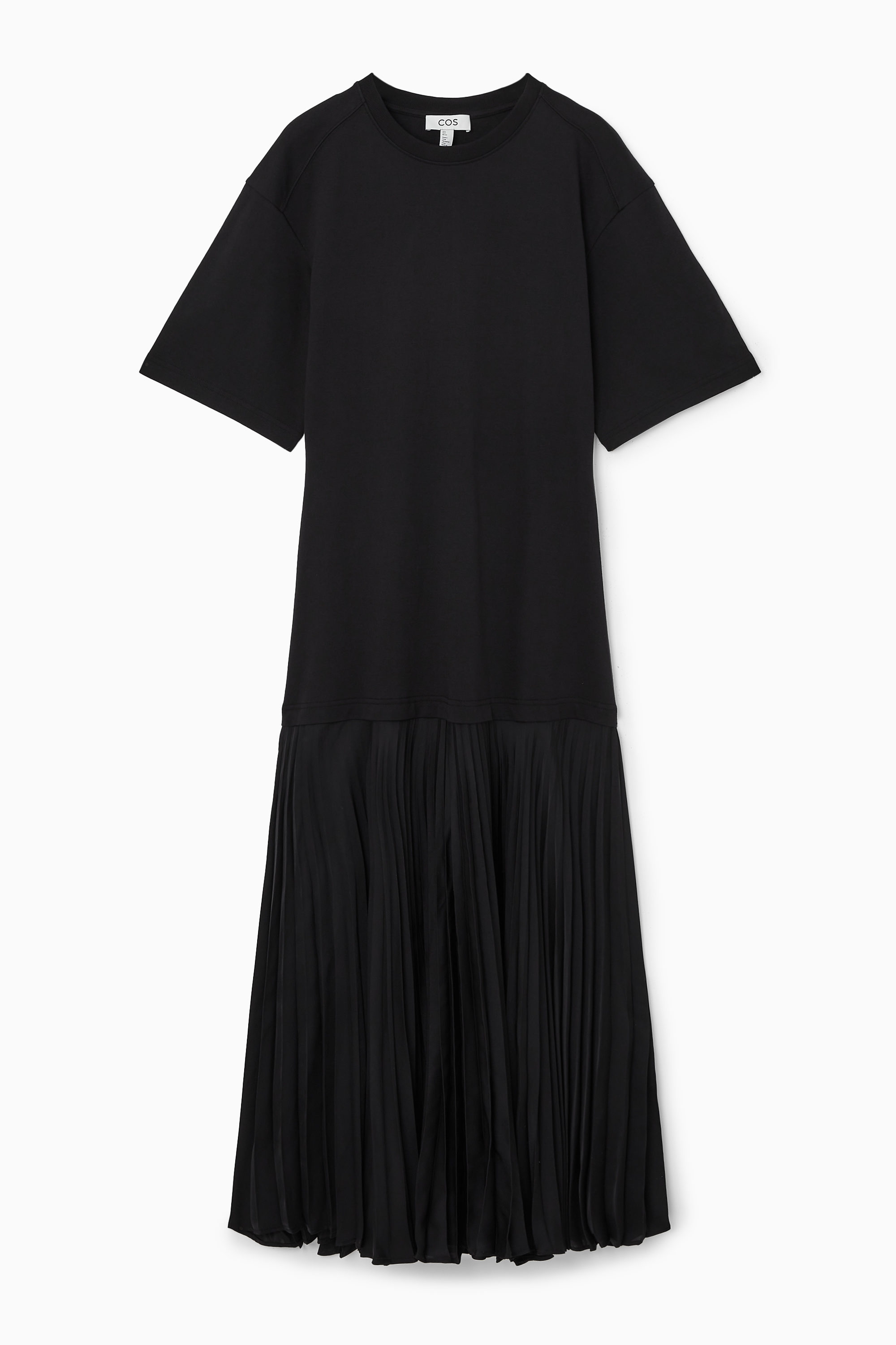 pleated t shirt dress