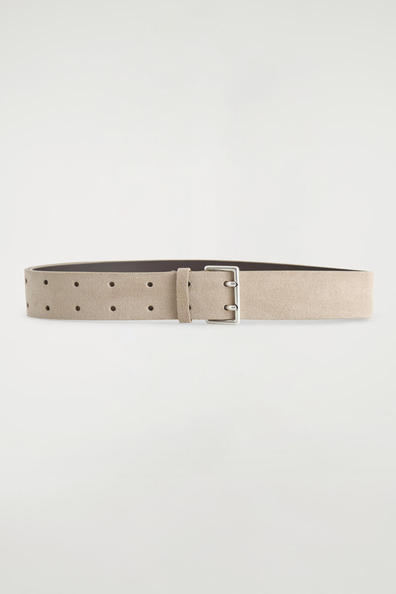 Cos Double-prong Suede Belt
