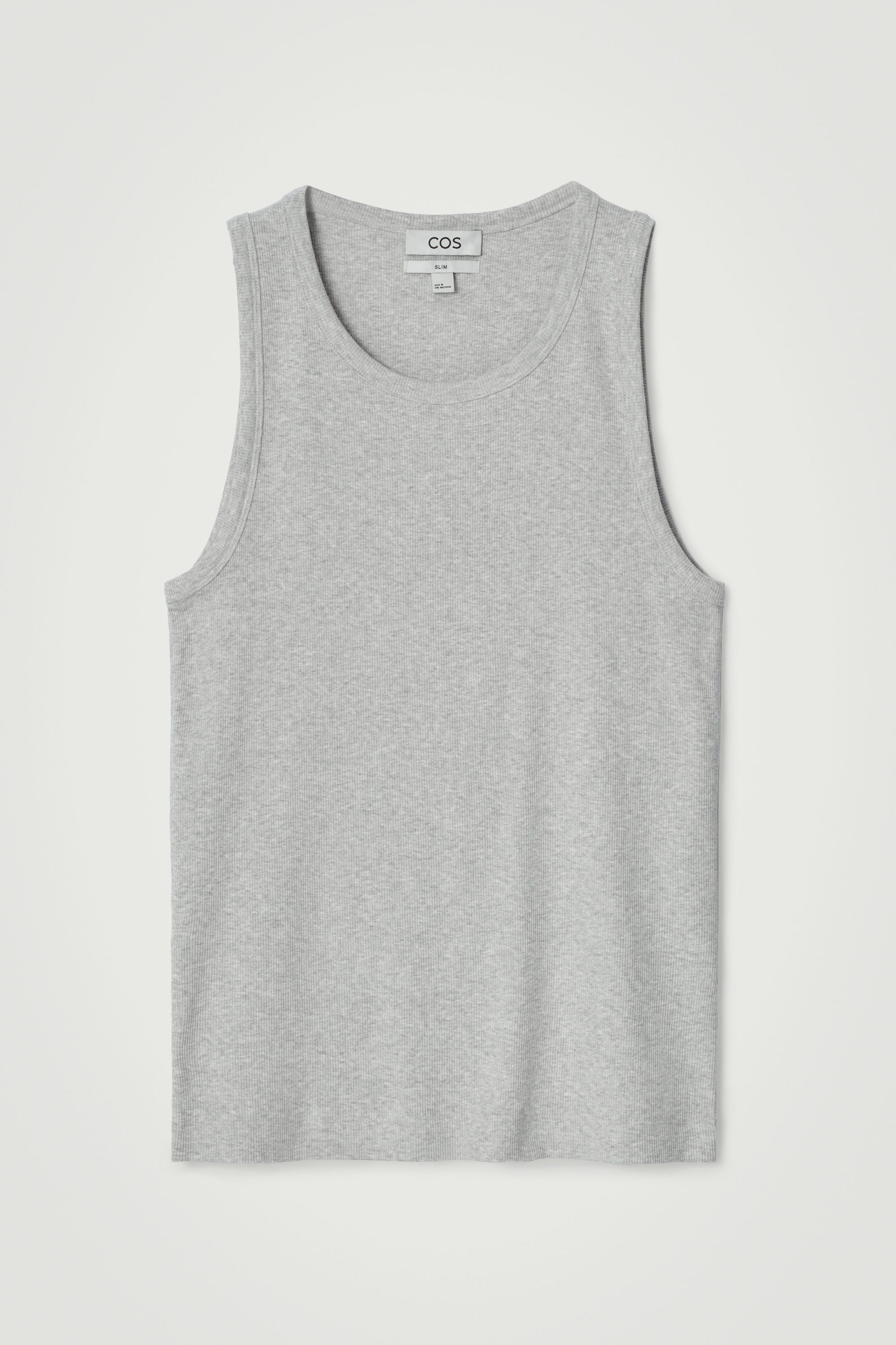 Tシャツ・カットソー SPORTMAX TIONE COTTON RIBBED TANK TOP Ribbed cotton tank top, white | Sportmax