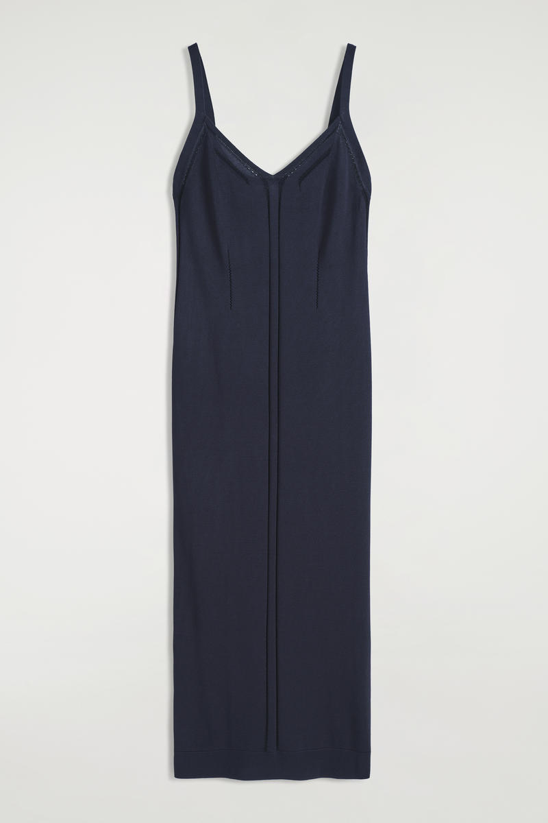 Knitted Midi Slip Dress