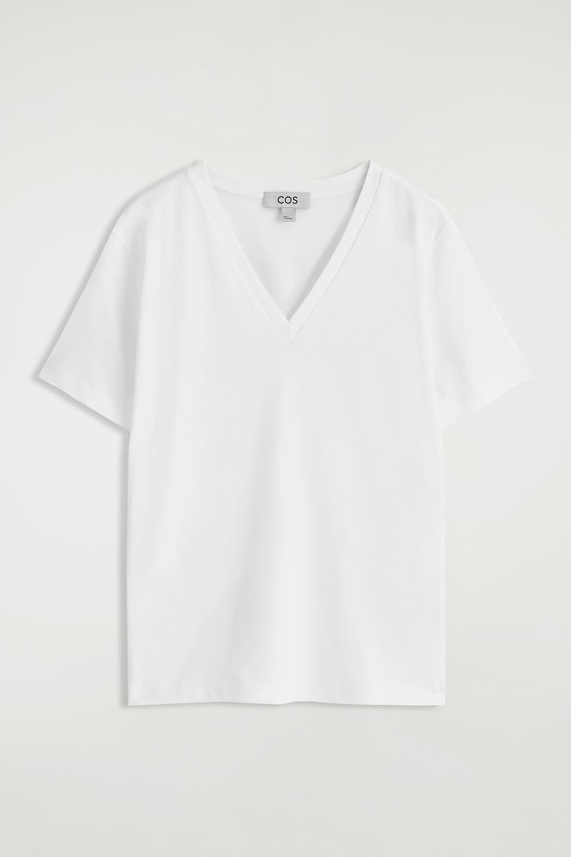 Cos T-shirt À Col En V En Coton