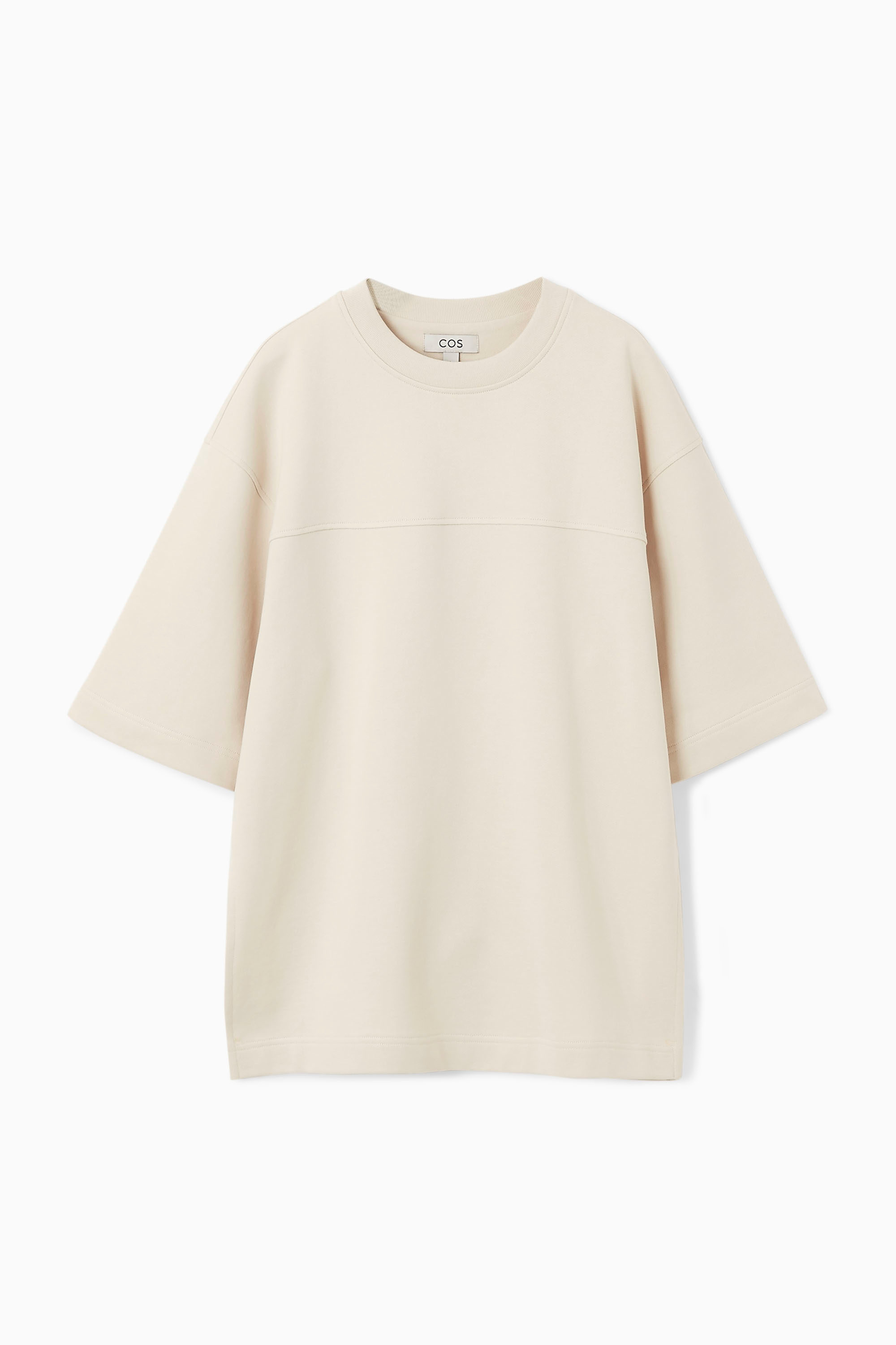 carorie HEAVY PONTE T-SHIRT ECRU L メンズ