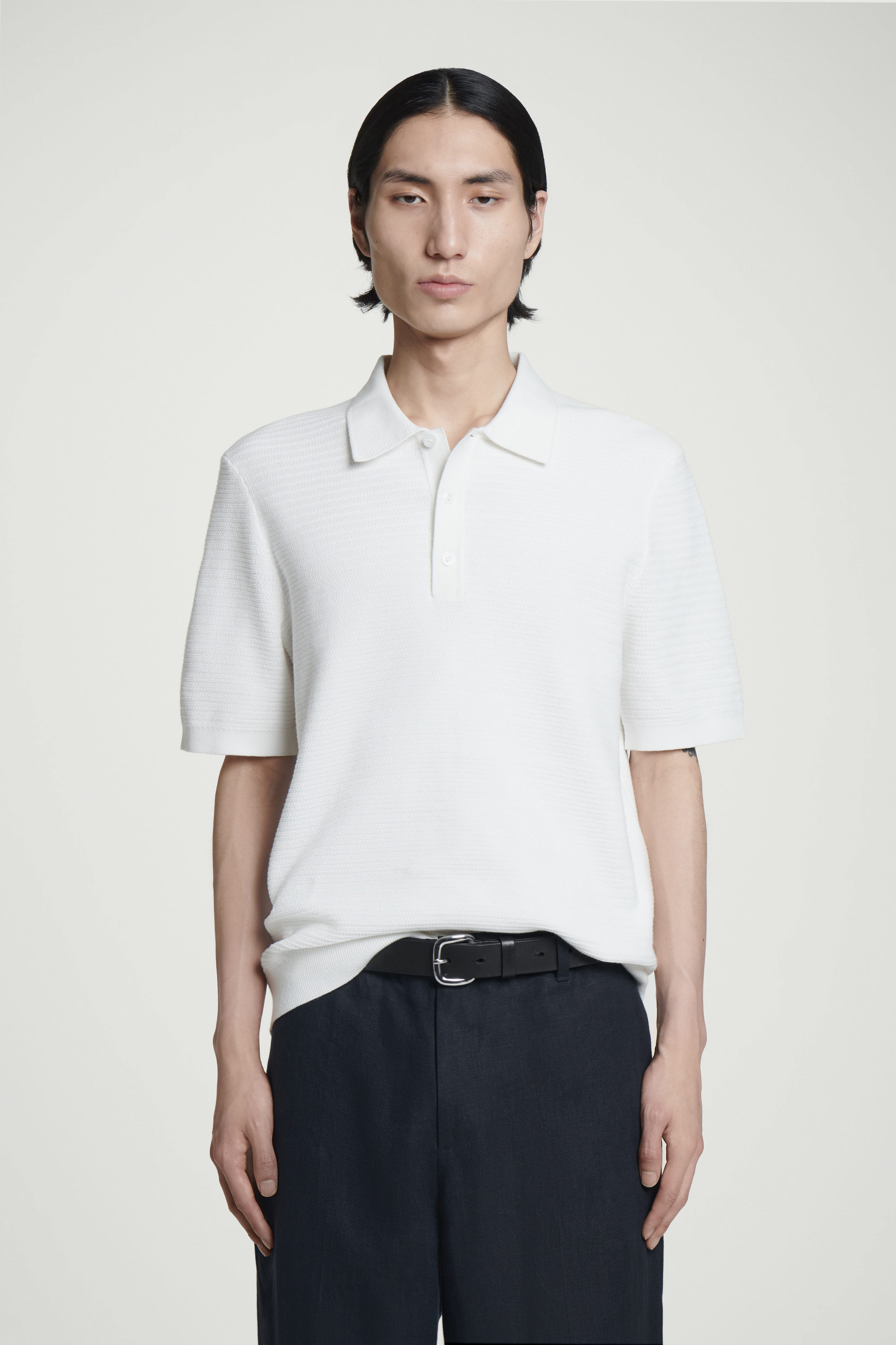 Tシャツ・カットソー Sapio Viscose Knit Polo Shirt Navy Blue Stretch Cotton Polo Shirt SS25 25729584 | Zegna ES