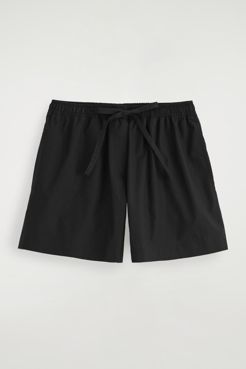 Drawstring Cotton Shorts