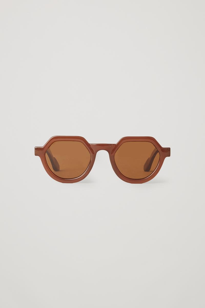 Cos X Yuma Labs Hexagonal Sunglasses In Braun ModeSens