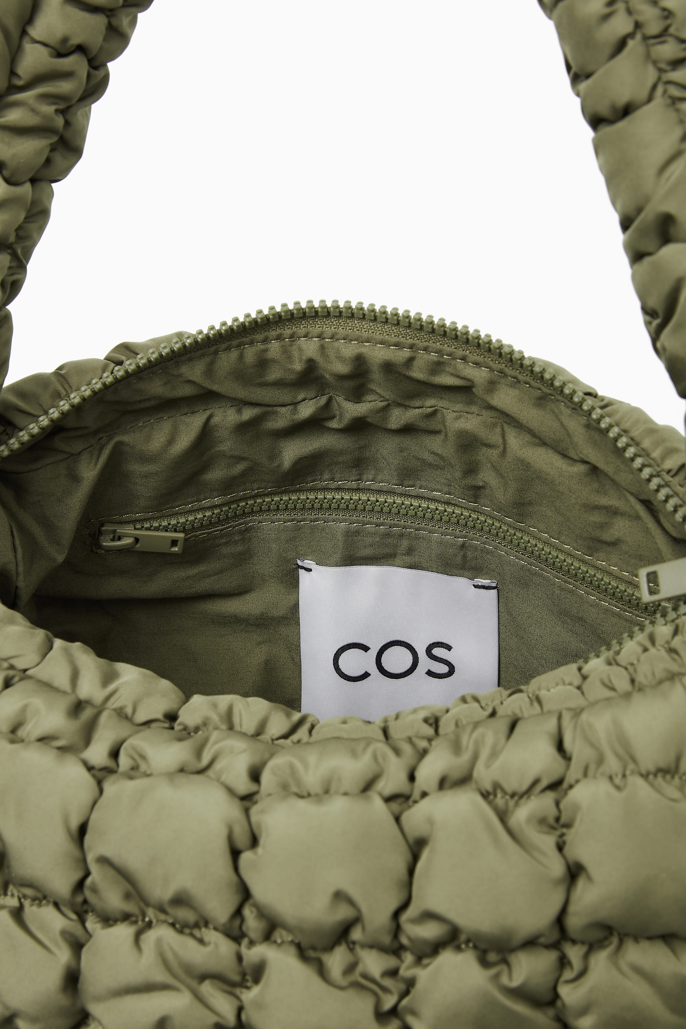 QUILTED MINI BAG - KHAKI GREEN | COS