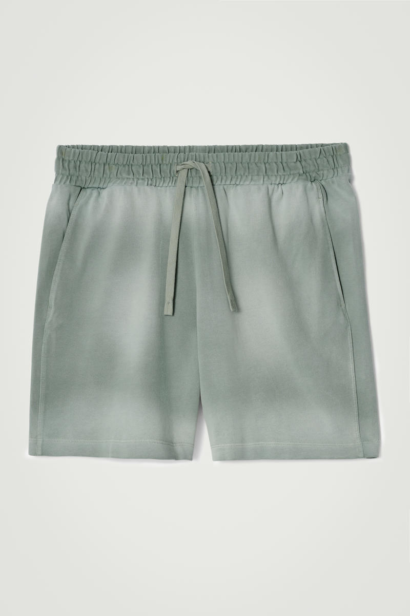 Washed-Jersey Drawstring Shorts